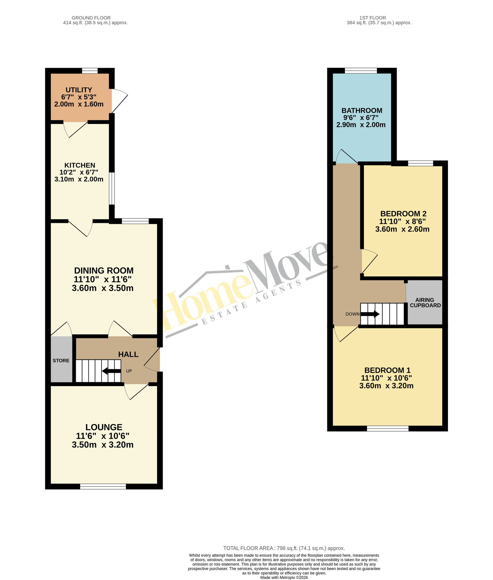 73, Forest Road, Coalville floorplan