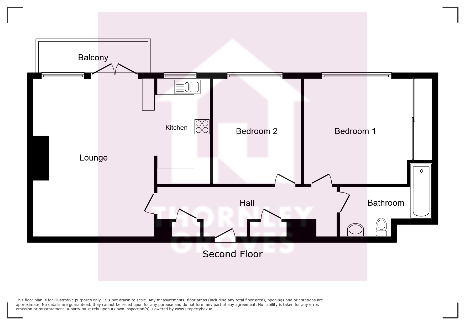 Flat 55, Appleby Lodge,, Wilmslow Road, Greater Manchester floorplan