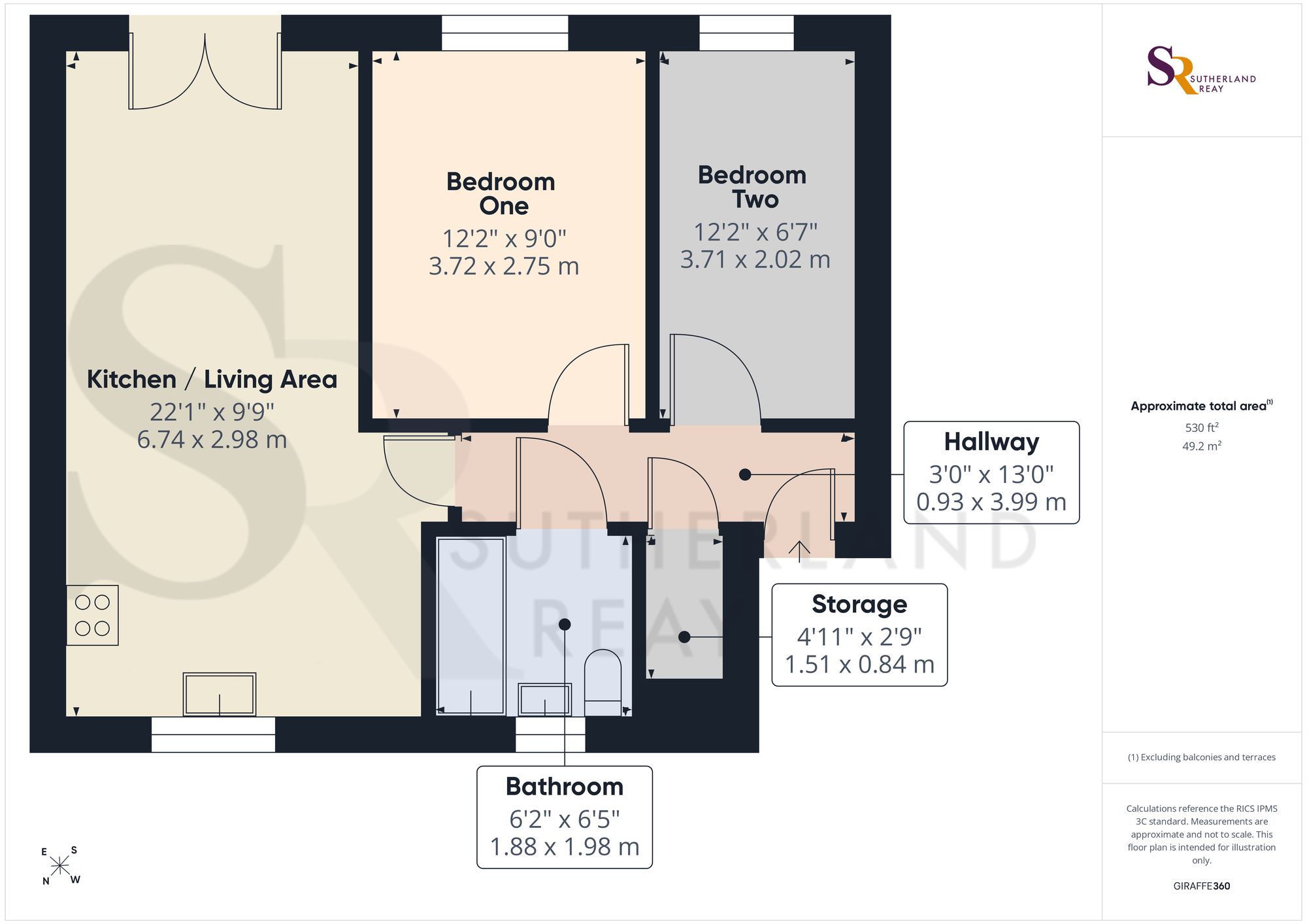 Flat 3, Sage Mews Hayfield Road, High Peak floorplan