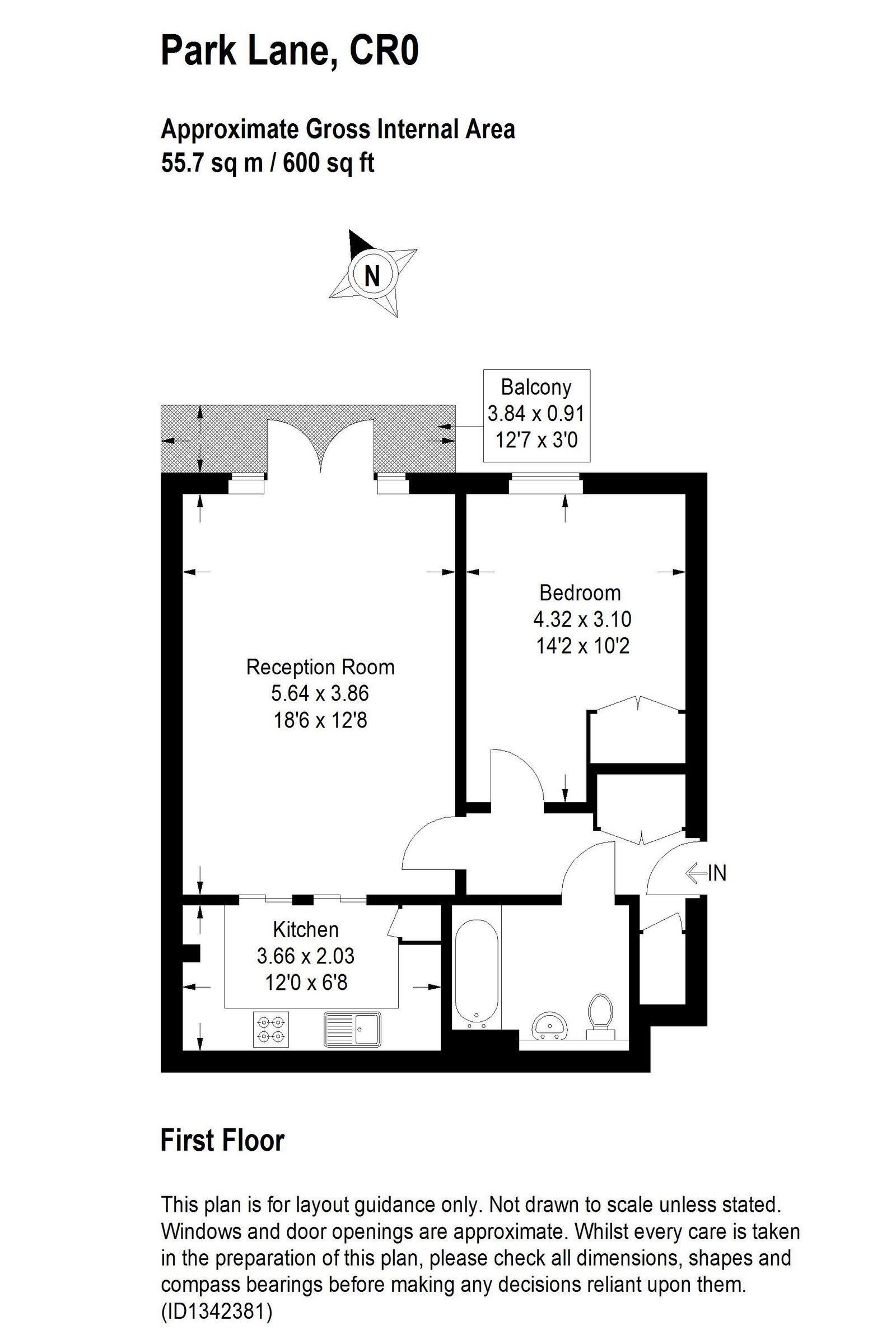 Park Lane, Croydon floorplan