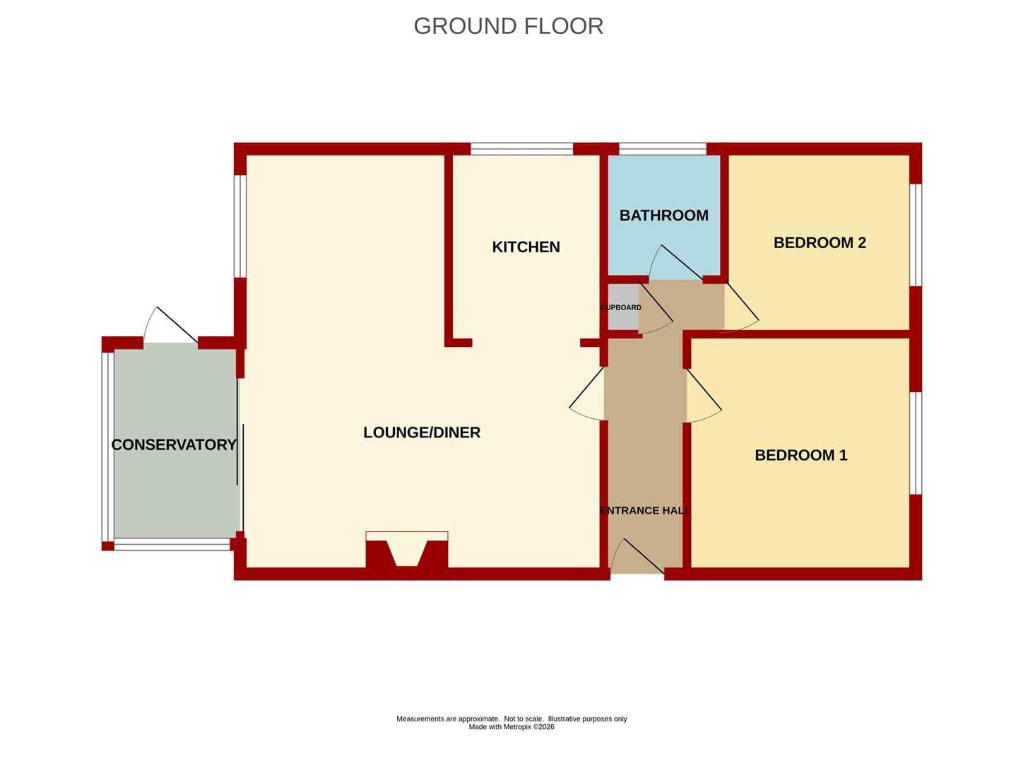 21, Court Road, Newent floorplan