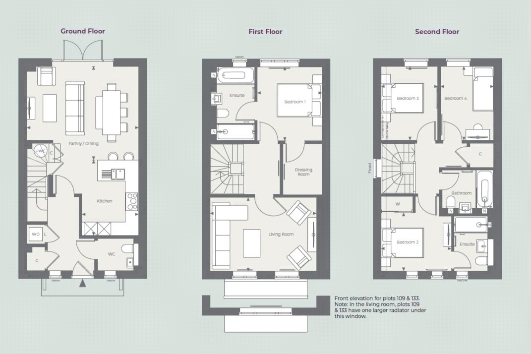 Plot 133 The Dahlia,, Spring Hill, Maidenhead floorplan