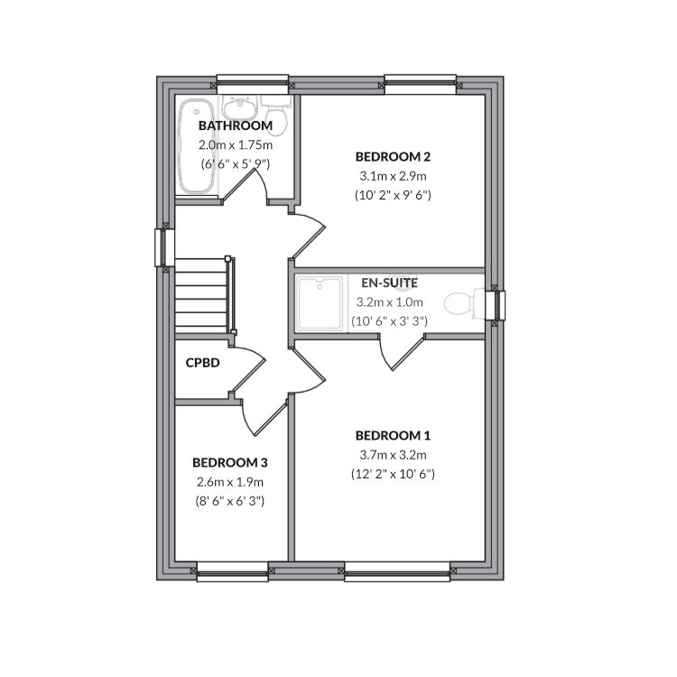 Lingfield, Lingfield, Hollybrook park, Highmere Drive, Connahs Quay floorplan