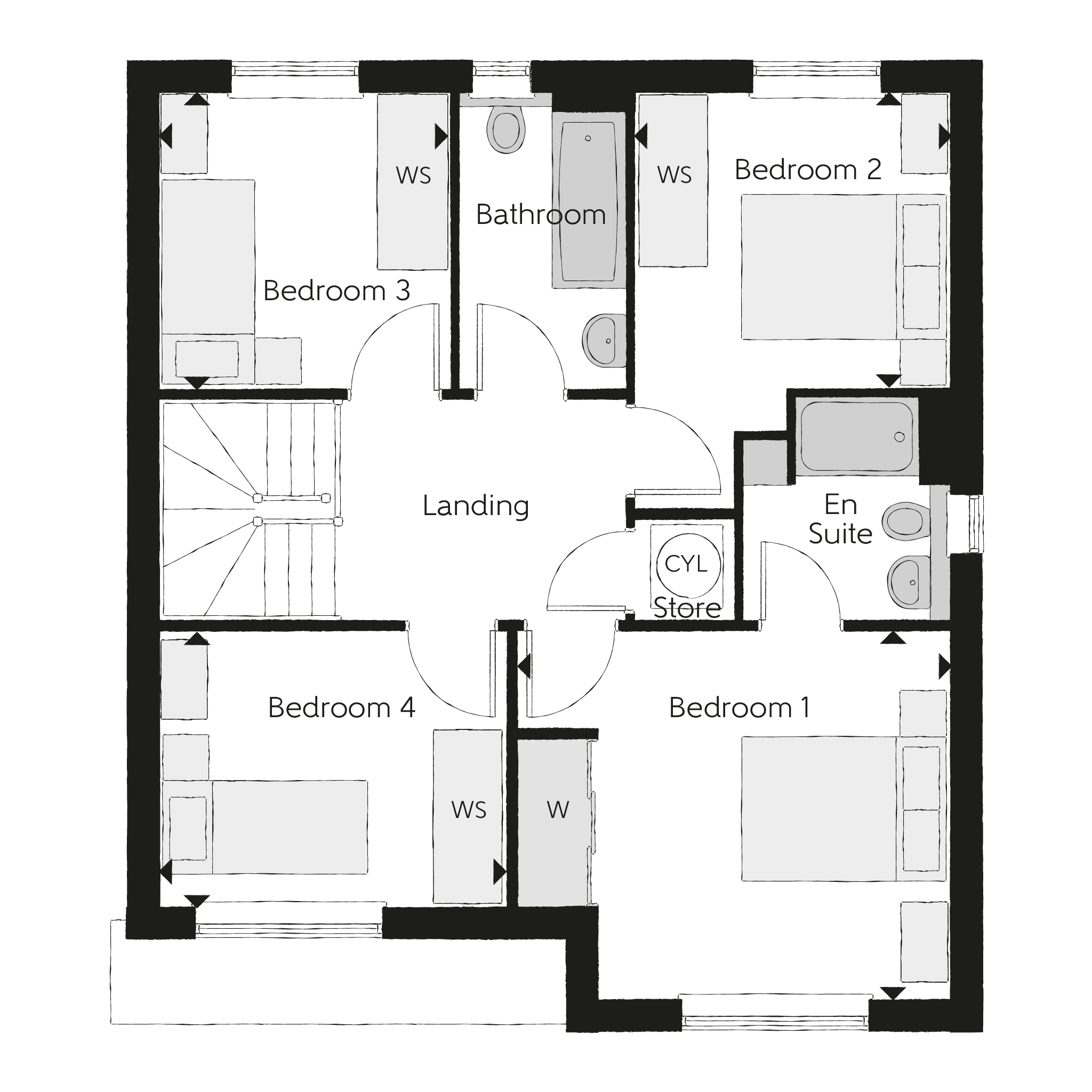 6, Cocklaw Street, Kelty floorplan