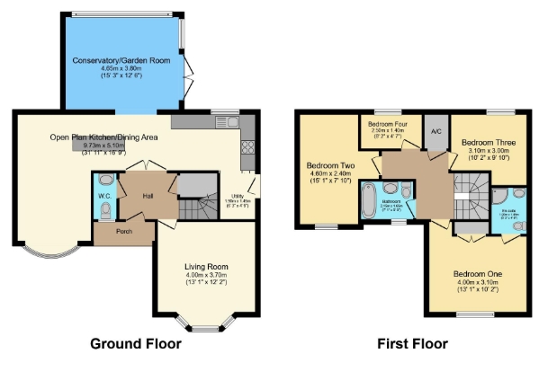 3, Lintin Close, Telford floorplan