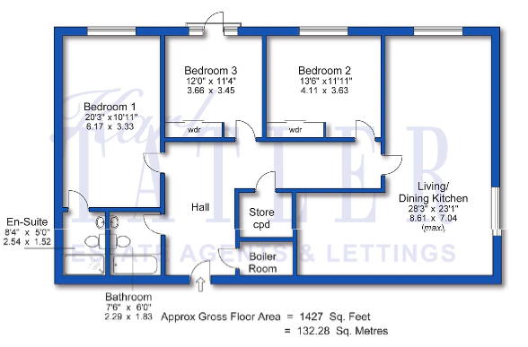 Apartment 145, East Float Quay, Dock Road, Birkenhead floorplan