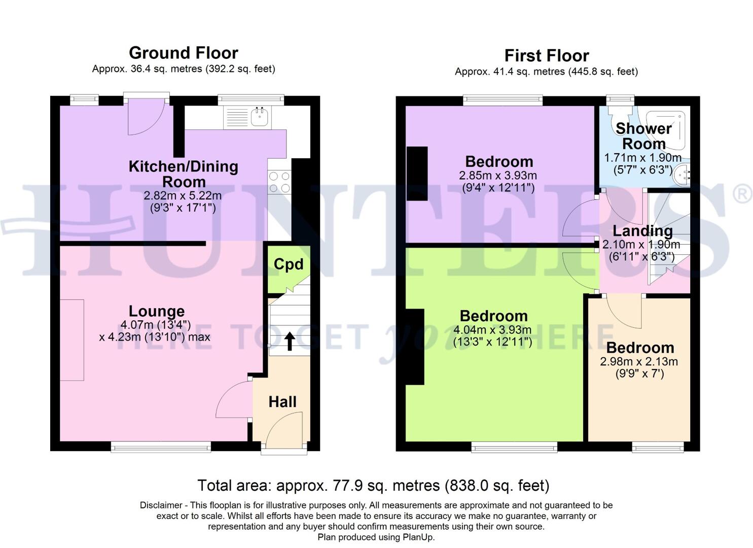 13, Erskine Road, Manchester floorplan
