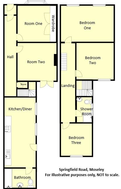 3 Bedrooms Terraced house for sale in Springfield Road, Moseley, Birmingham B13