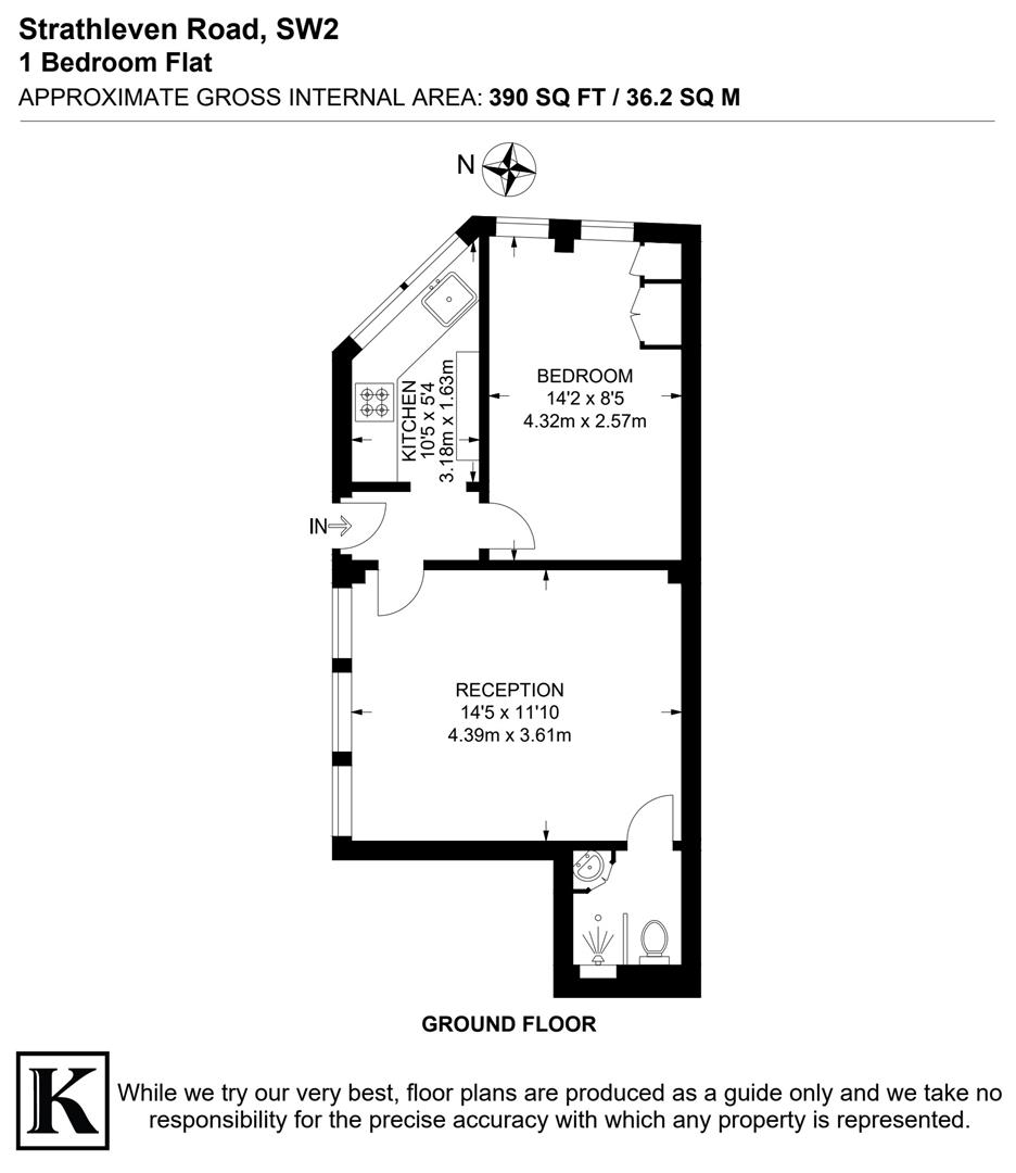 66A, Strathleven Road, London floorplan