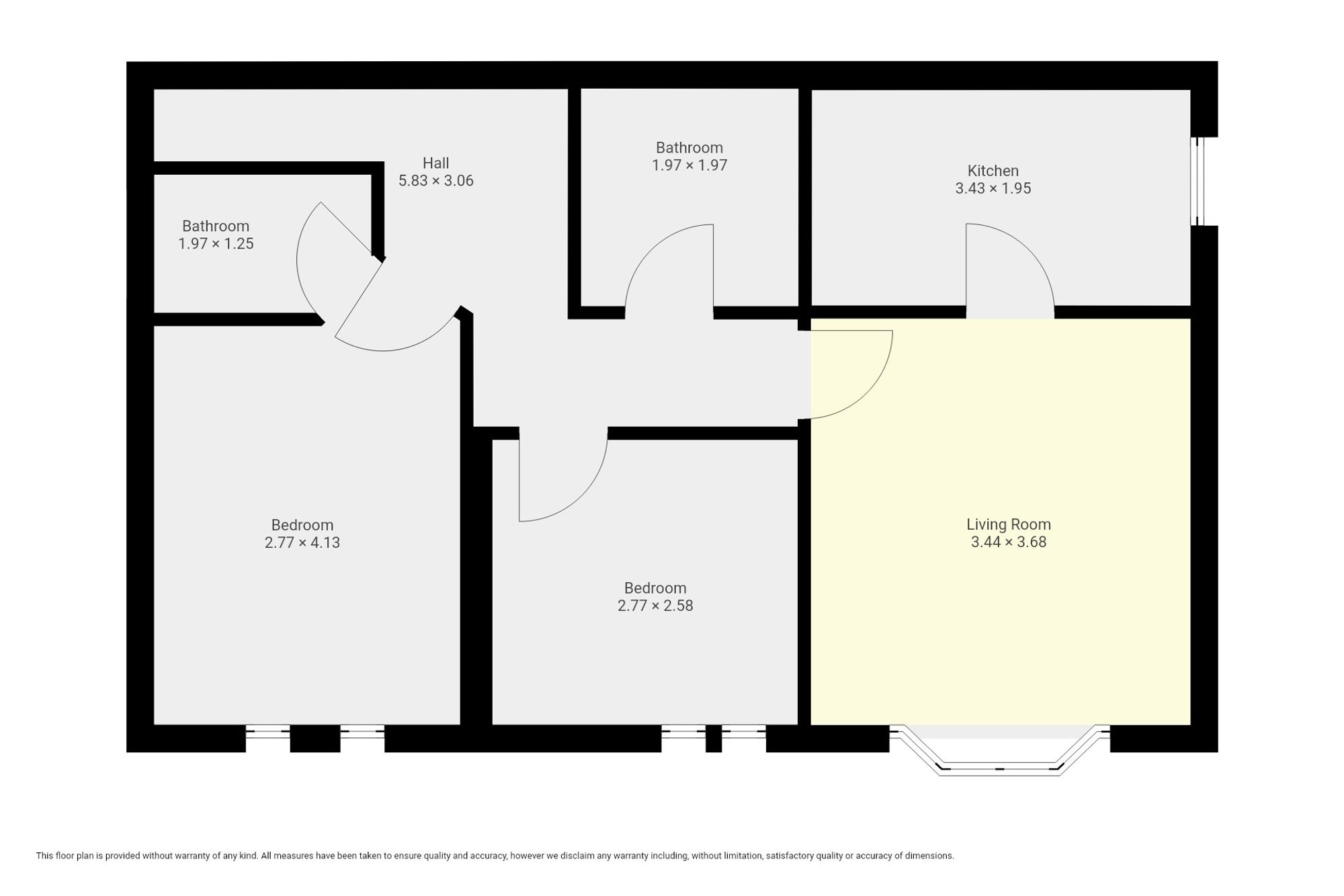 58 Chandlers Court, Hull floorplan