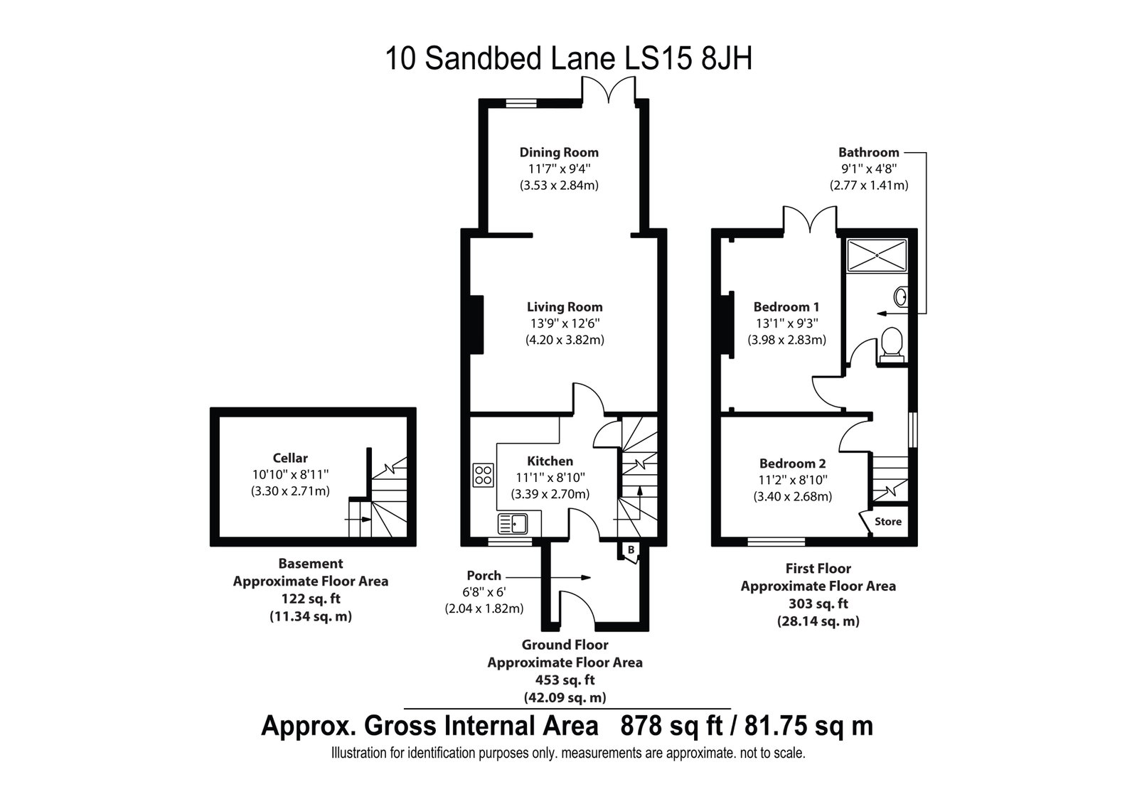 10, Sandbed Lane, Leeds floorplan
