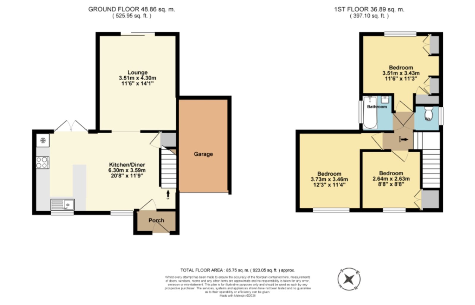 63, Manor Road, Kent floorplan