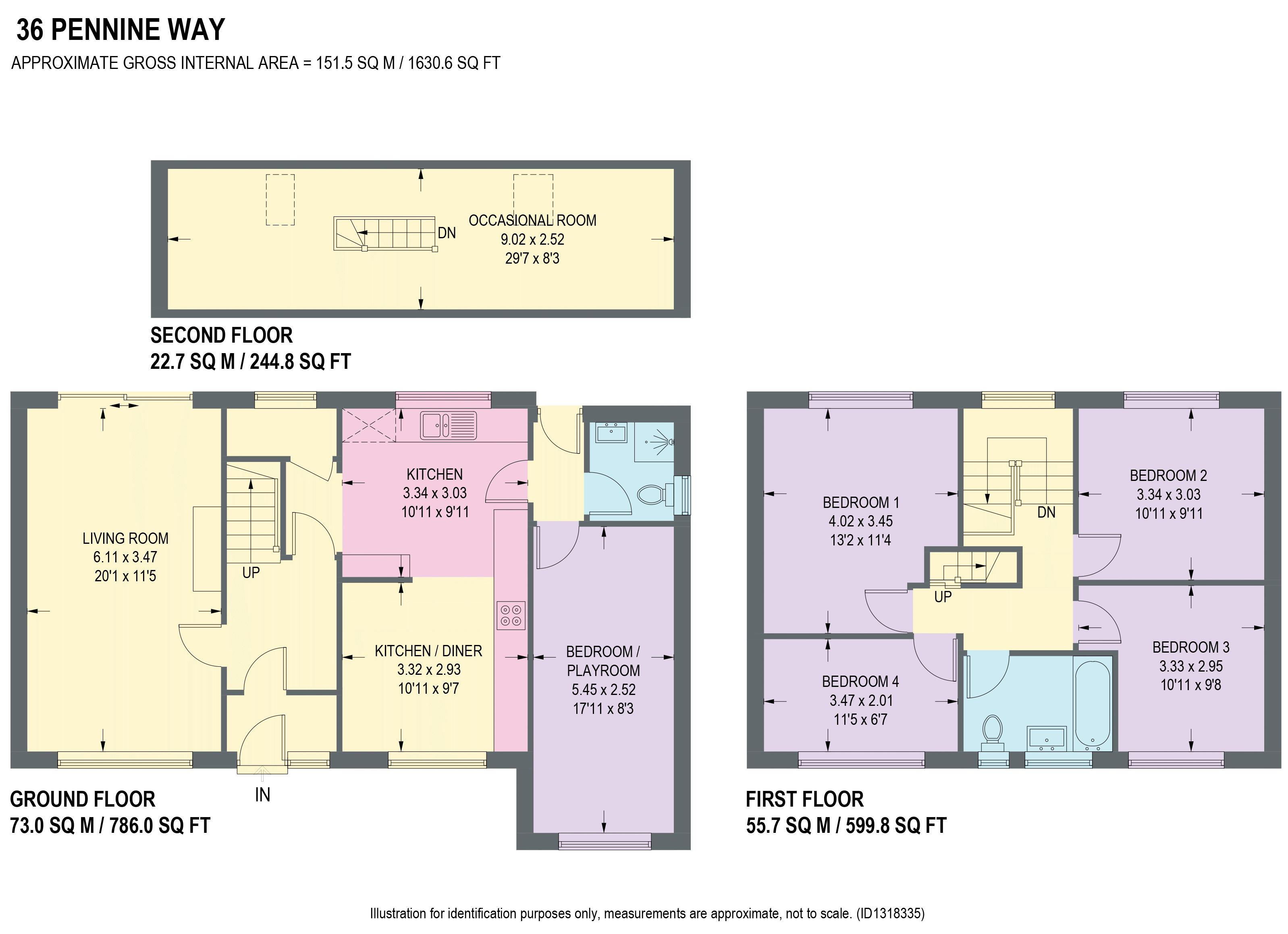 36, Pennine Way, Chesterfield floorplan
