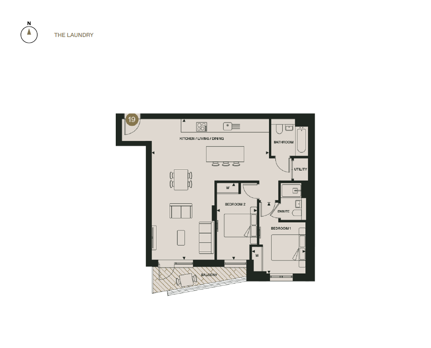 The Laundry, 218 Warburton Road, London E8, 2 bedroom flat for sale