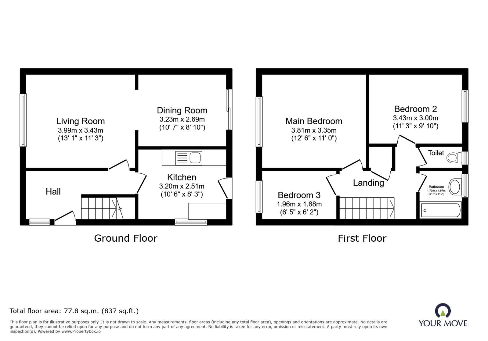 Meriden Close, Manchester floorplan