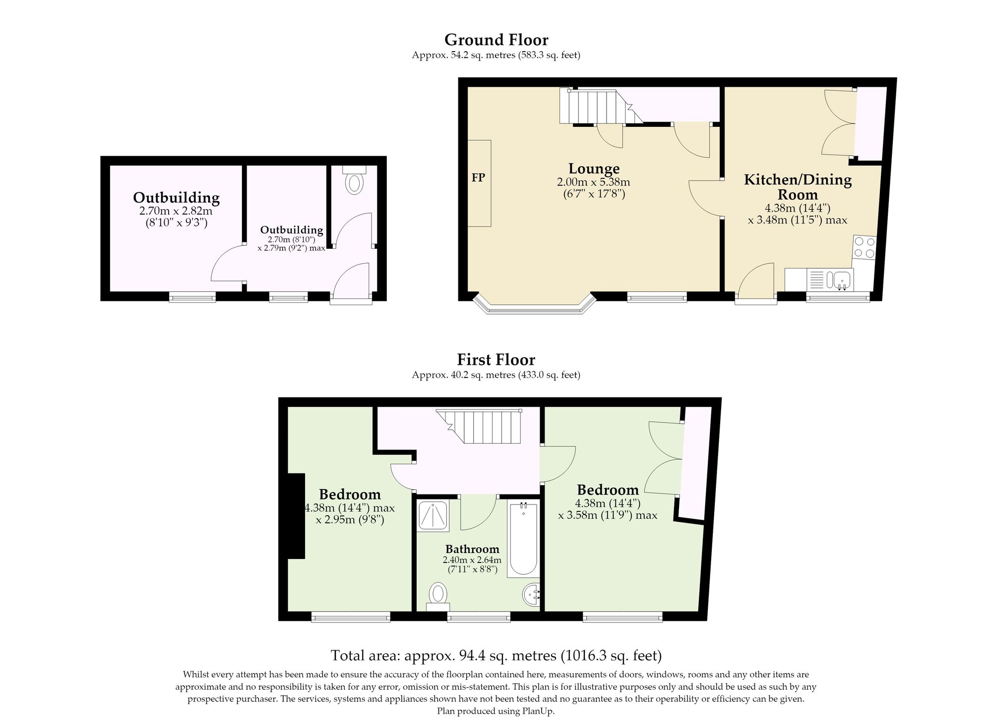 Rose Cottage Beach Road, Great Yarmouth floorplan