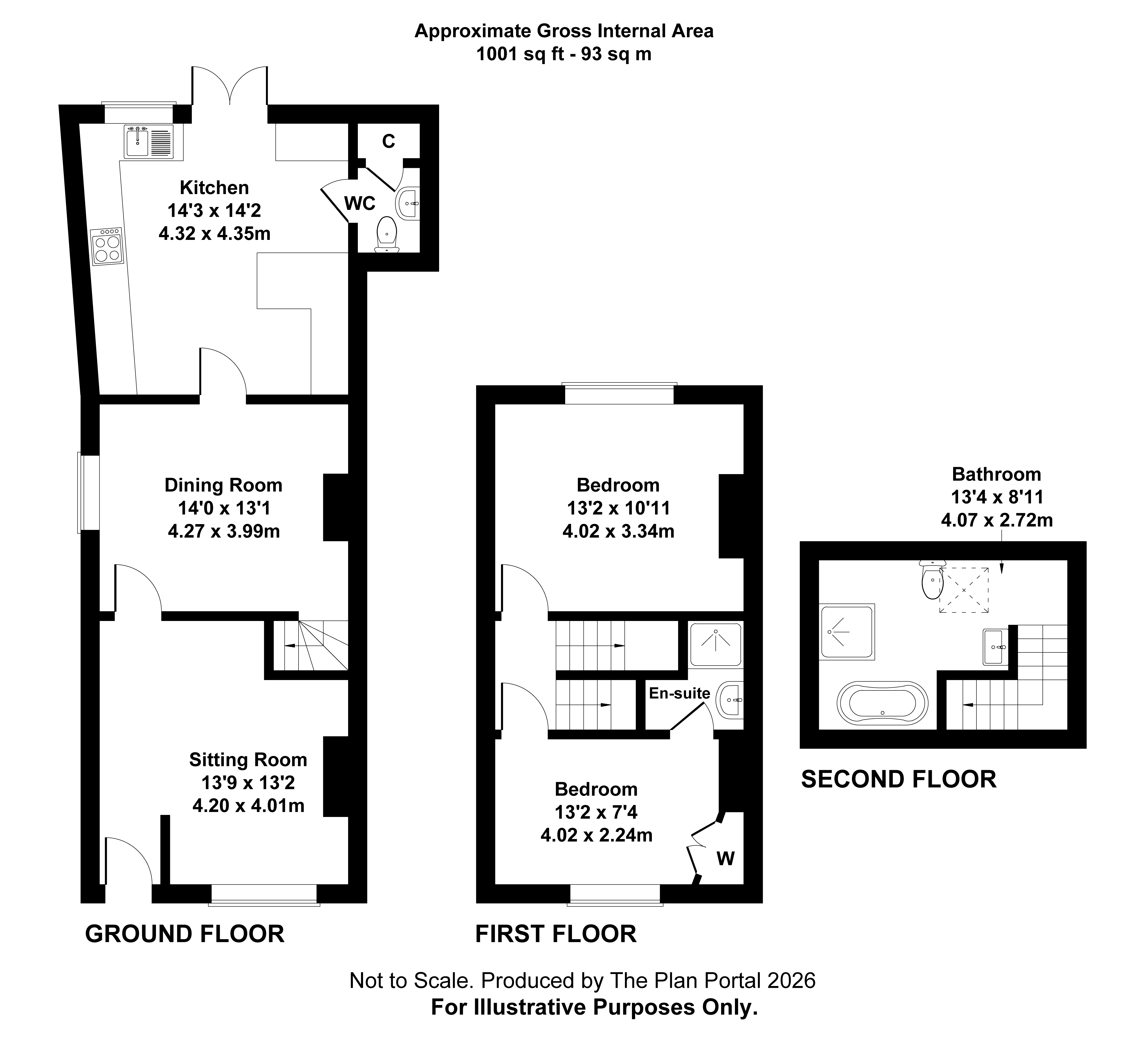 34, Windsor Street, Chertsey floorplan