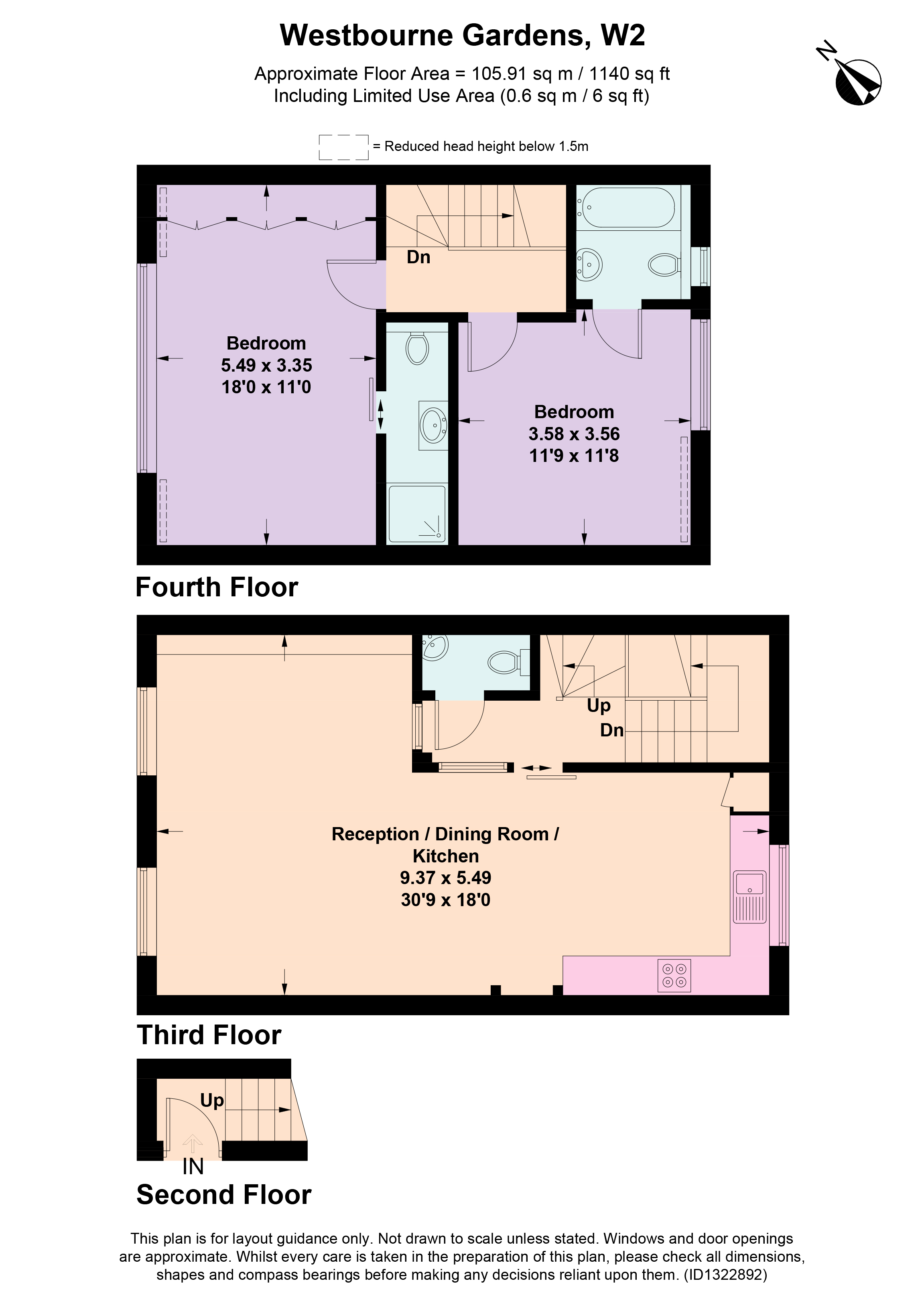 Westbourne Gardens, London floorplan