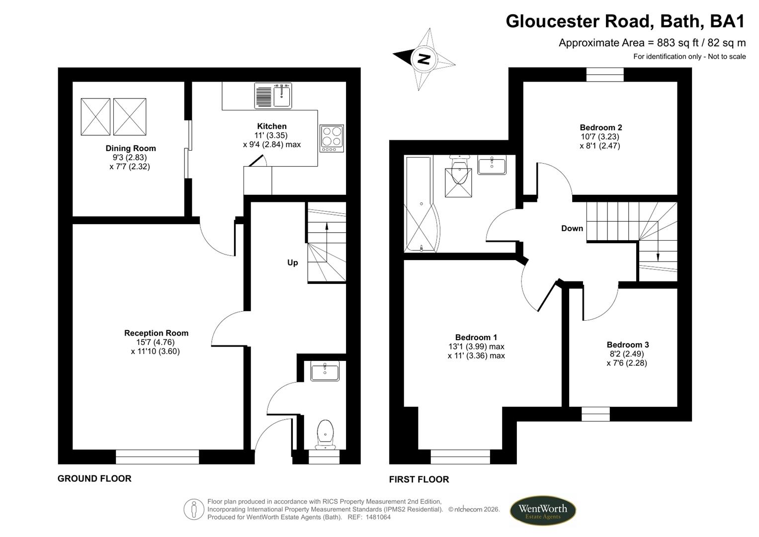 43A, Gloucester Road, Bath floorplan