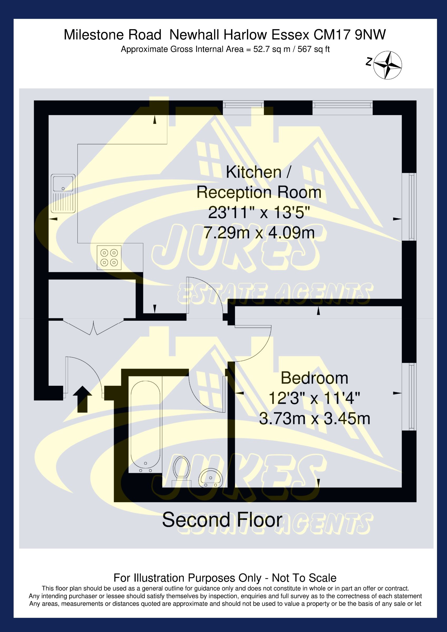 52 Milestone Road, Harlow floorplan
