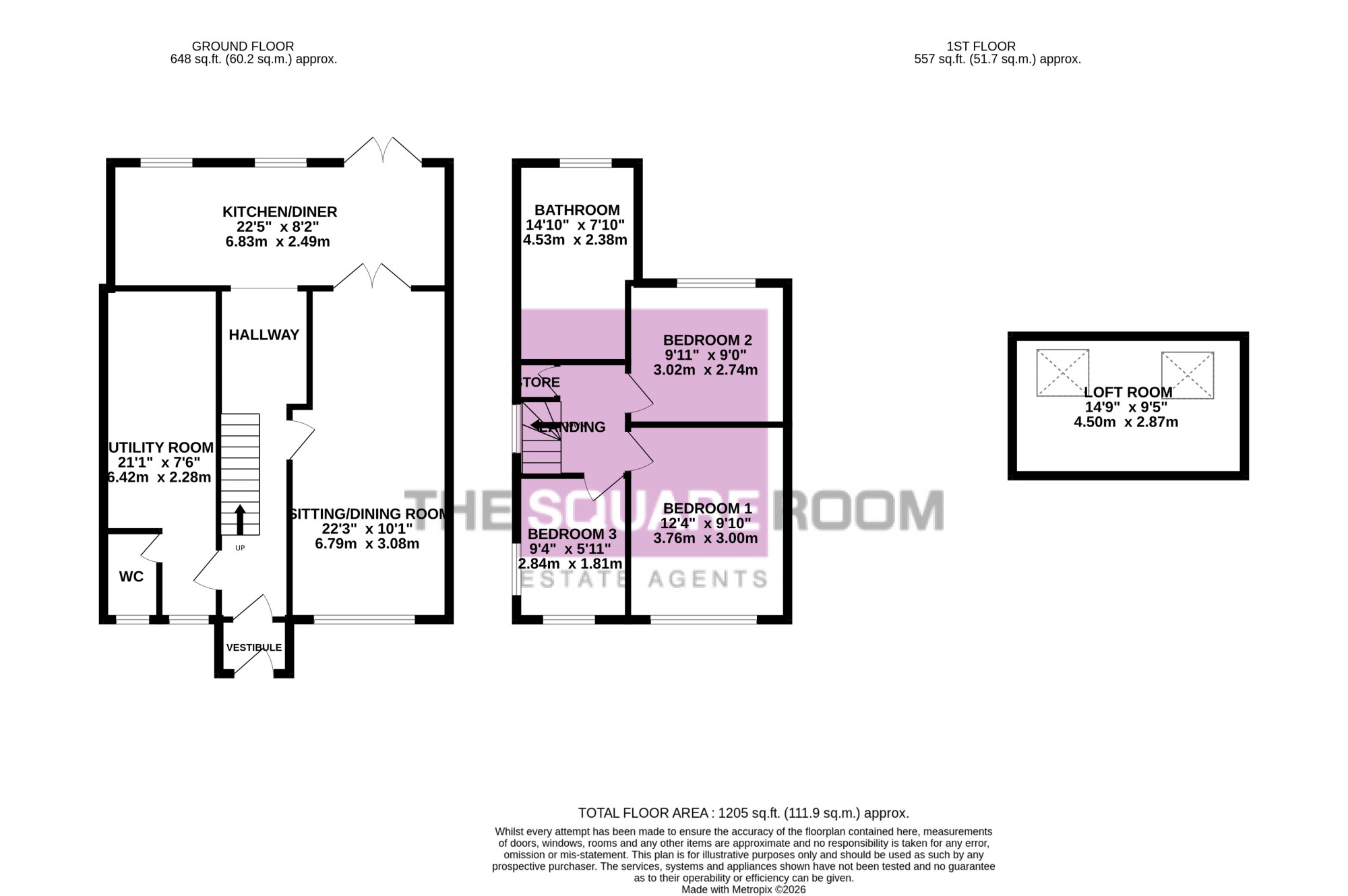 35, Elterwater Place, Blackpool floorplan