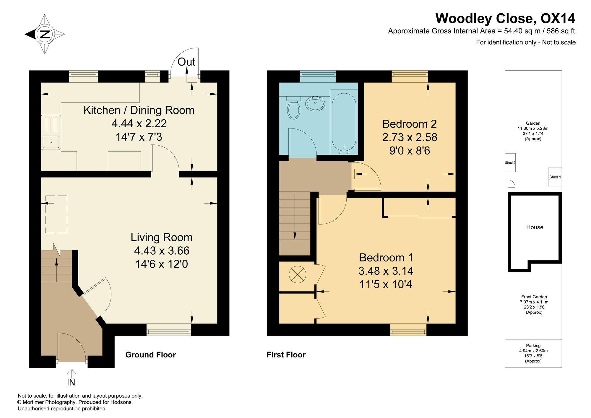 22 Woodley Close, Abingdon floorplan