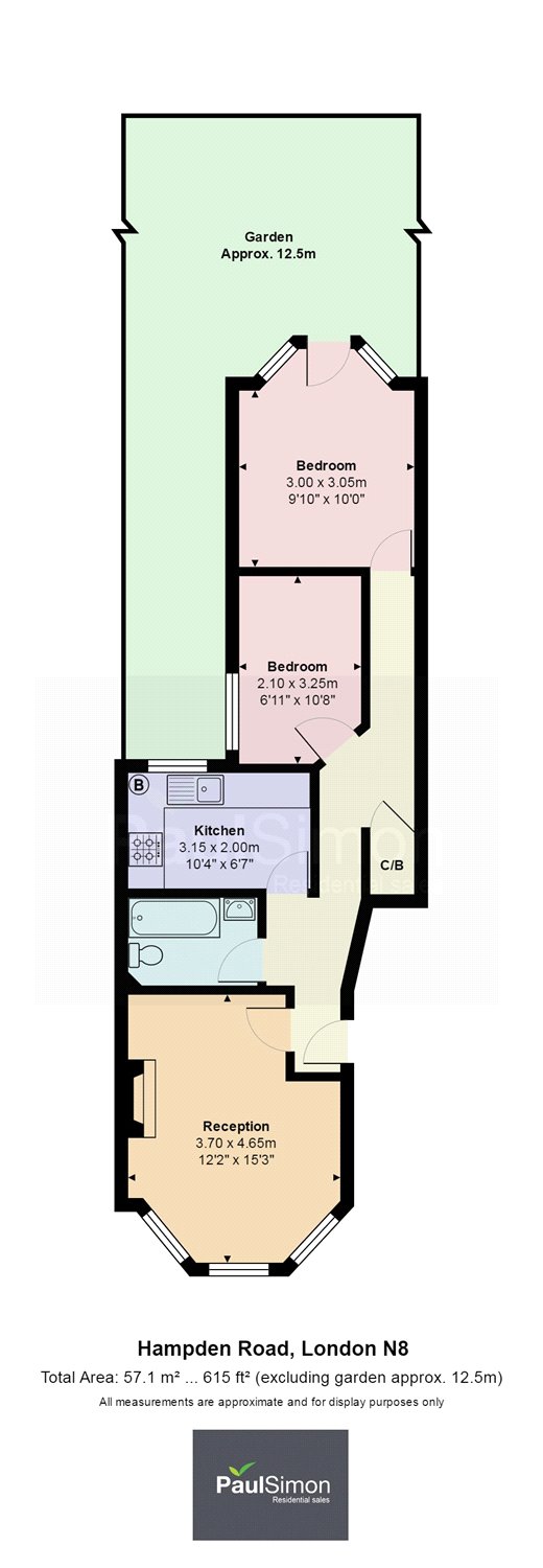 2 Bedrooms Flat for sale in Hampden Road, Harringay N8