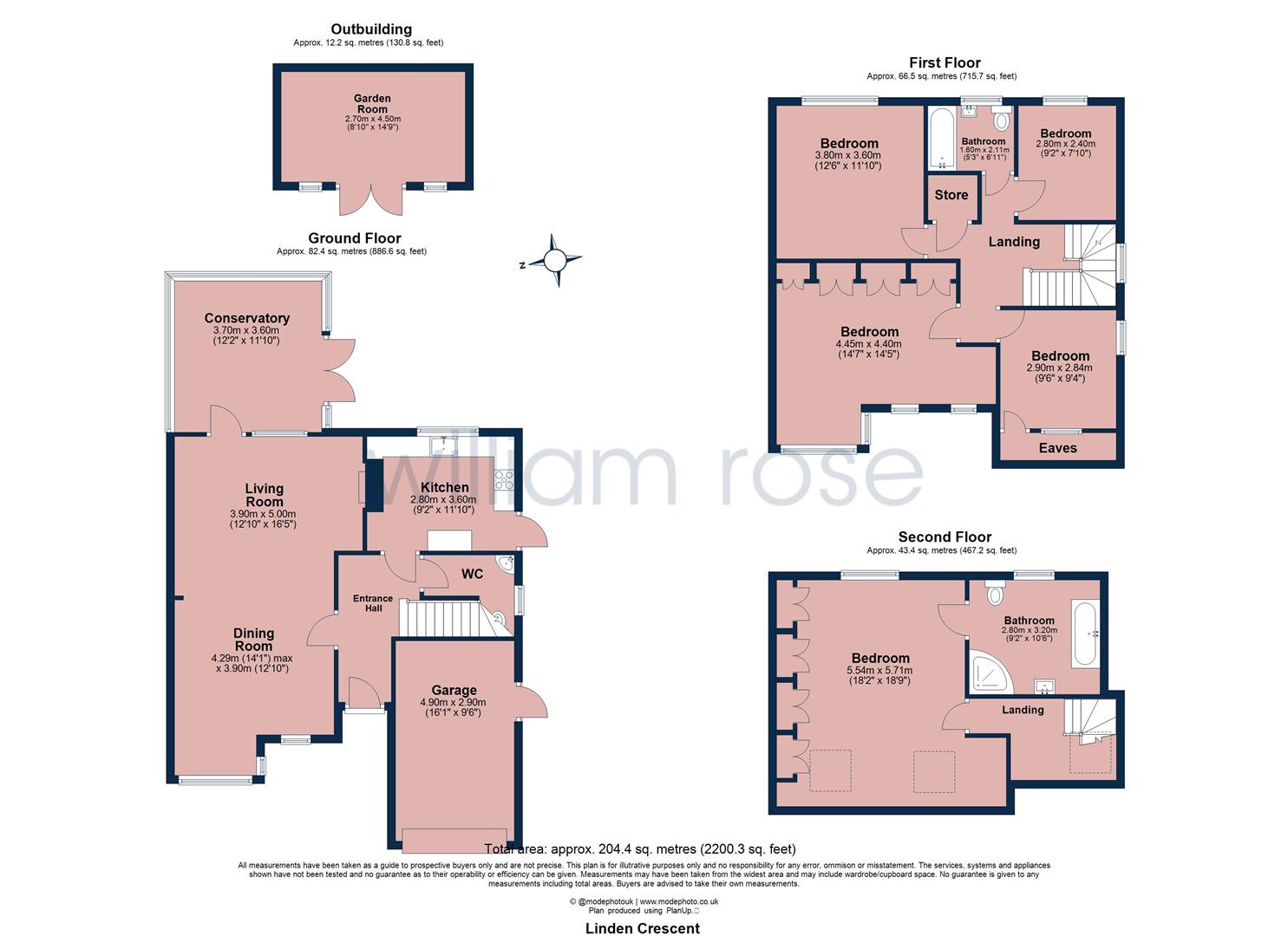 43, Linden Crescent, Woodford Green floorplan