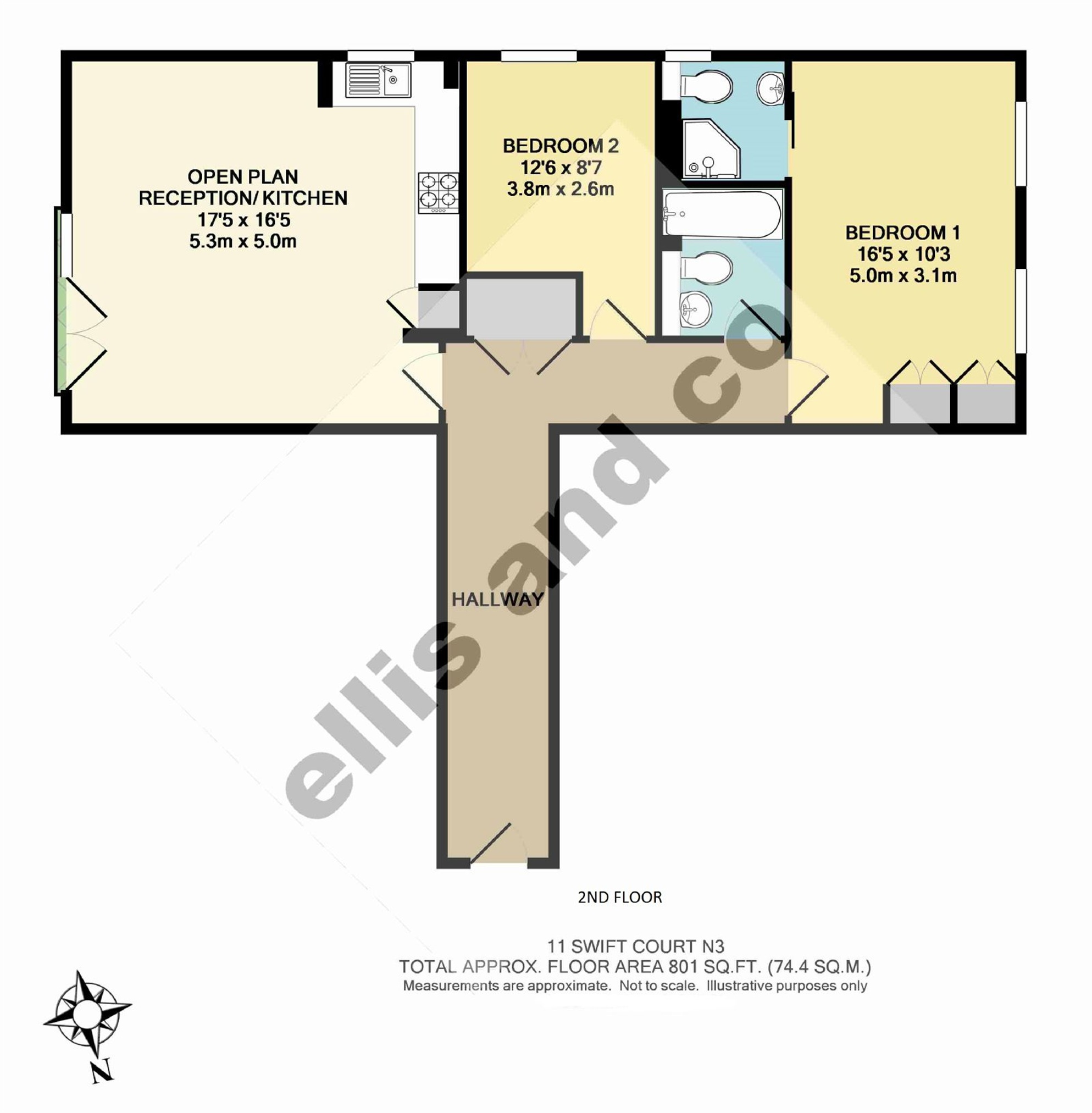 Flat 11,, Swift Court, London floorplan