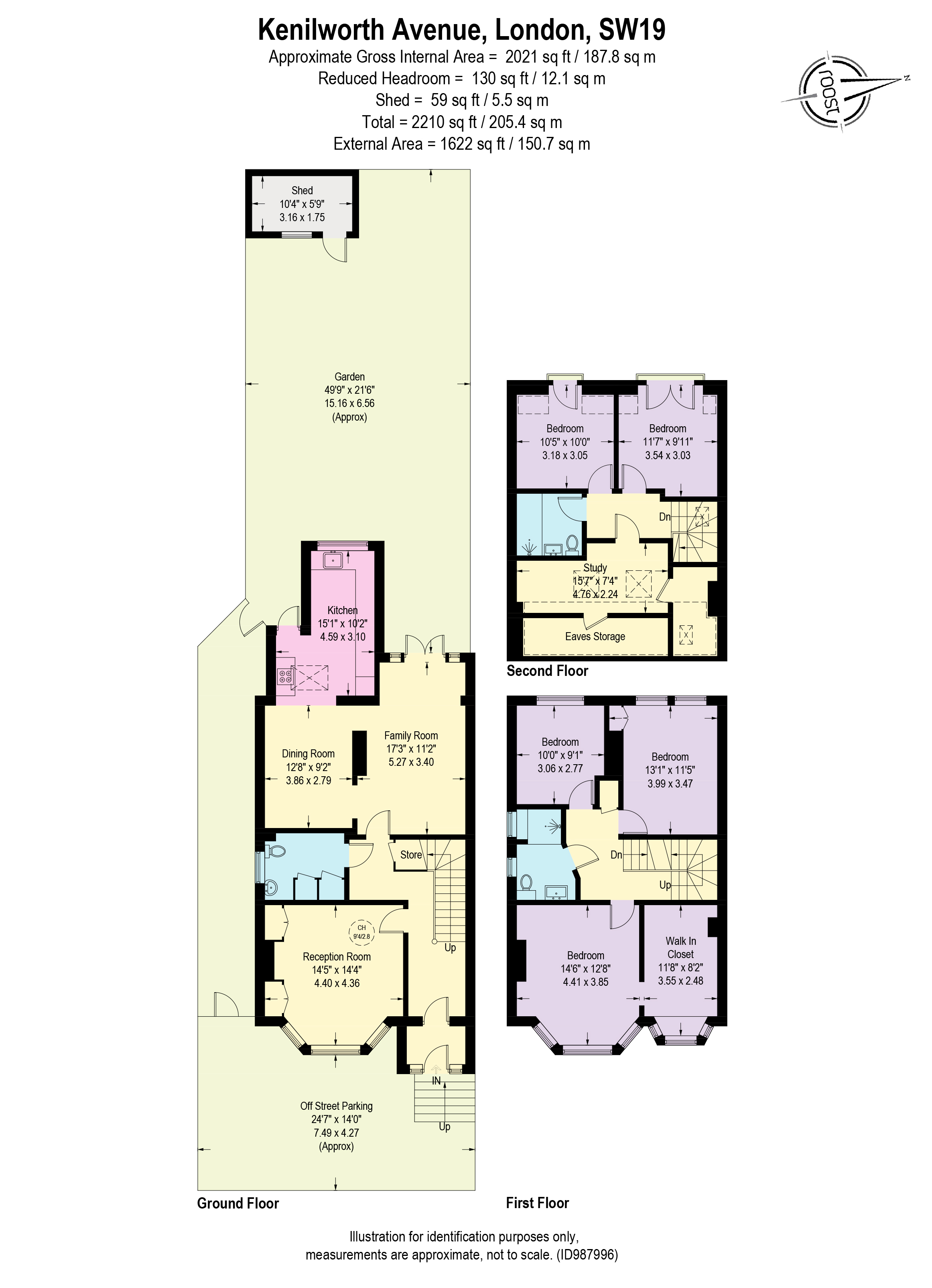 68, Kenilworth Avenue, London floorplan
