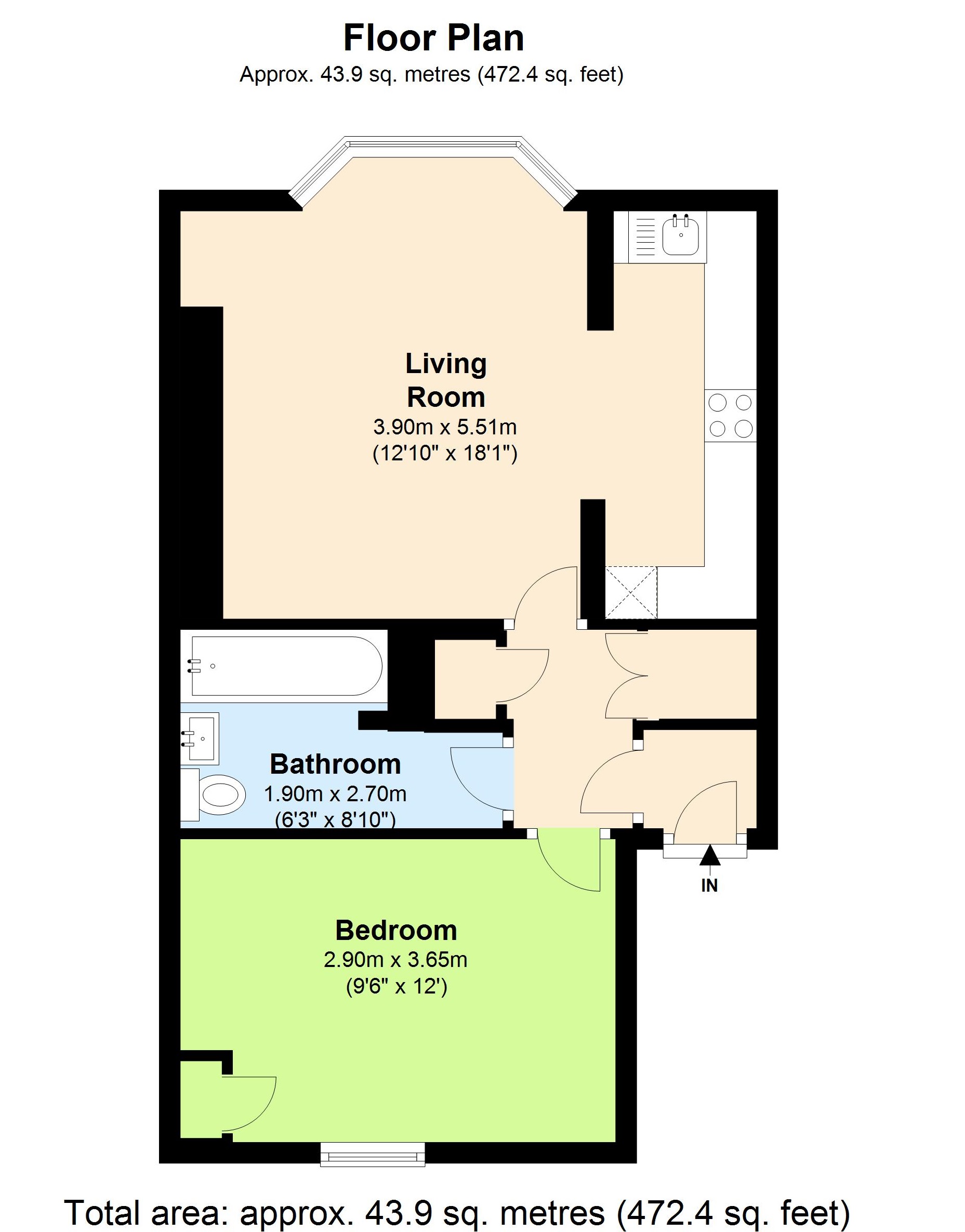 1 Bedrooms Flat to rent in Bloomsbury Place, Brighton BN2