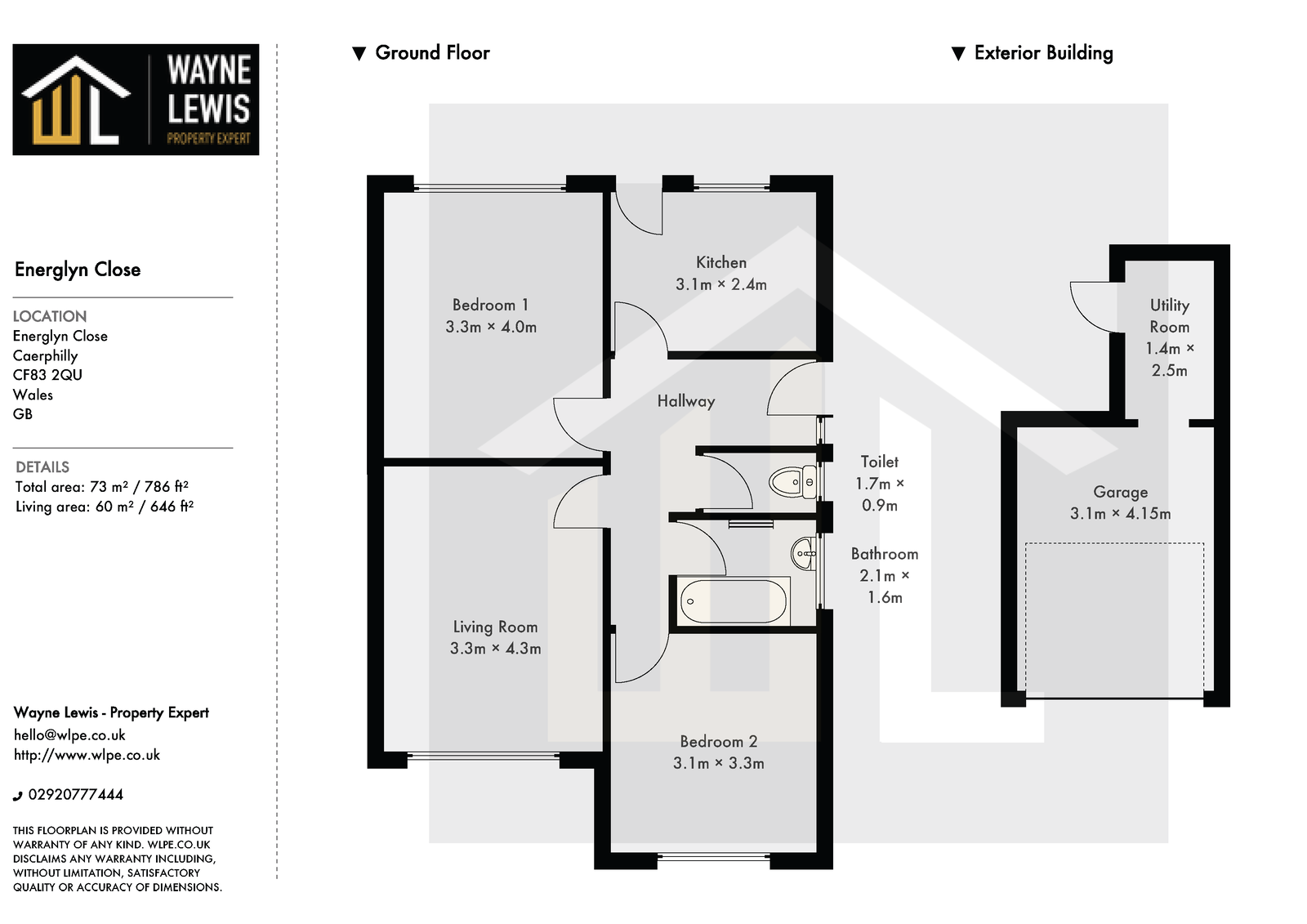 12, Energlyn Close, Caerphilly floorplan