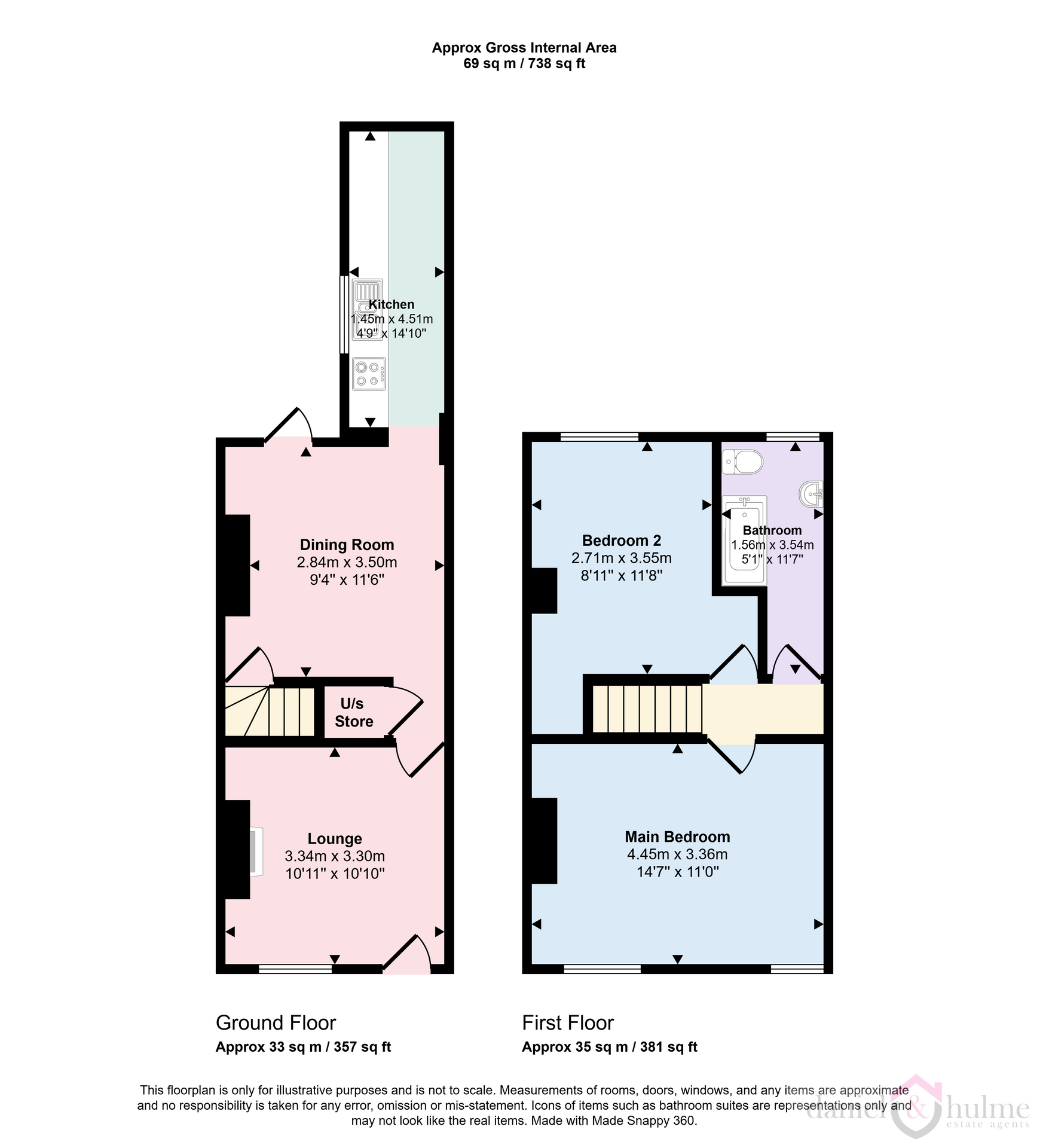 22 Grosvenor Street, Leek floorplan