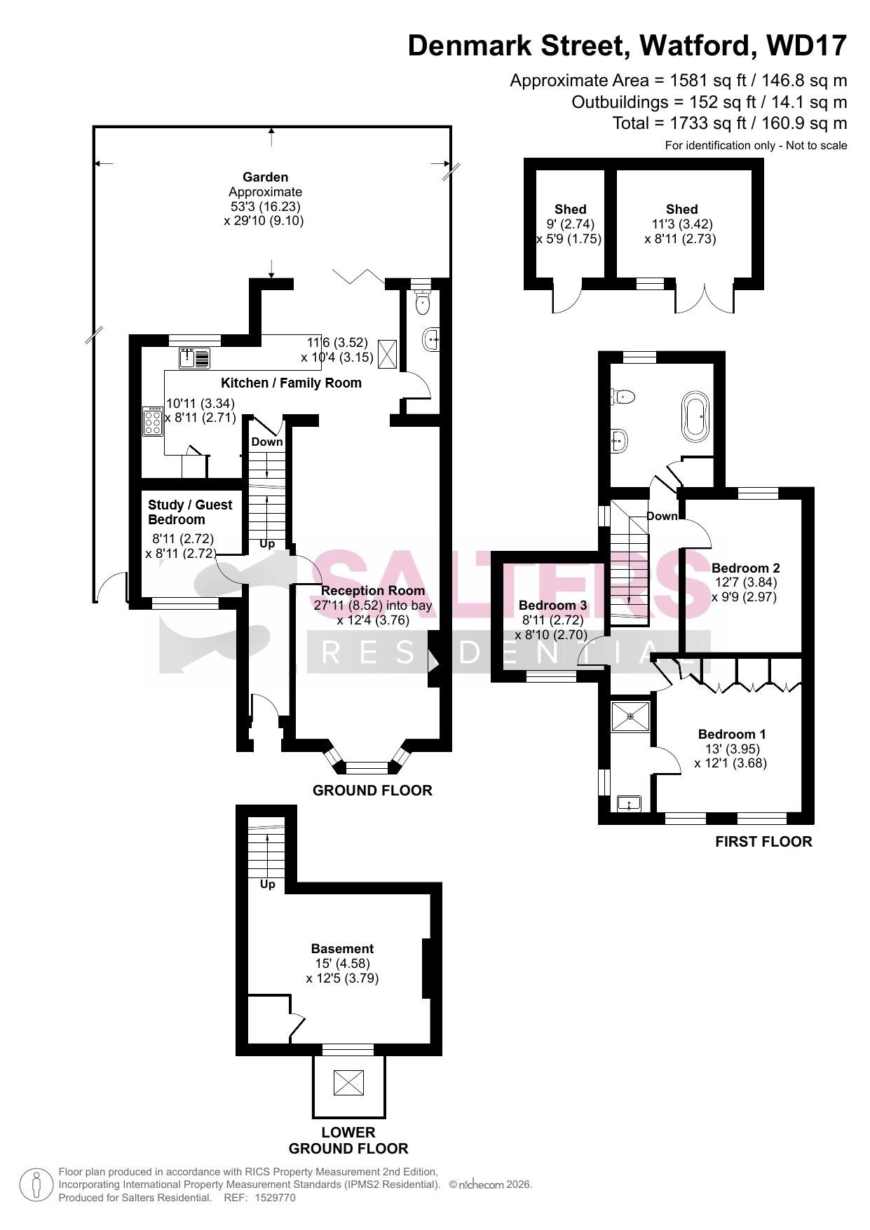 15 Denmark Street, Watford floorplan