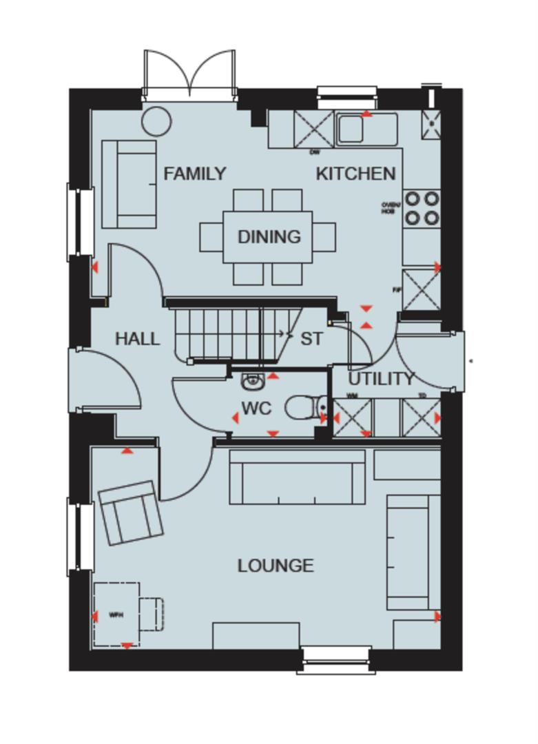 Plot 169 - No. 68, Gerard Avenue, Benson floorplan