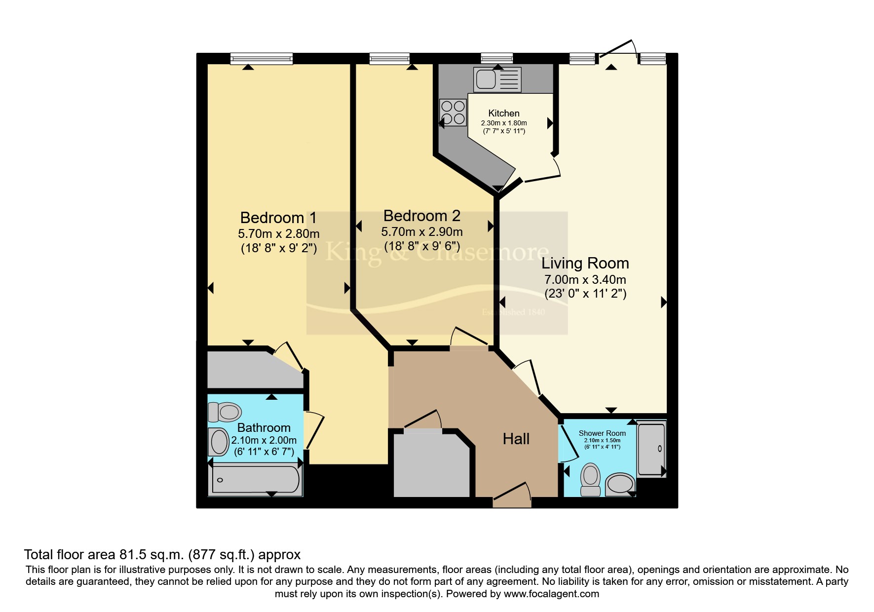 Flat 7,, Turner House, Midhurst floorplan