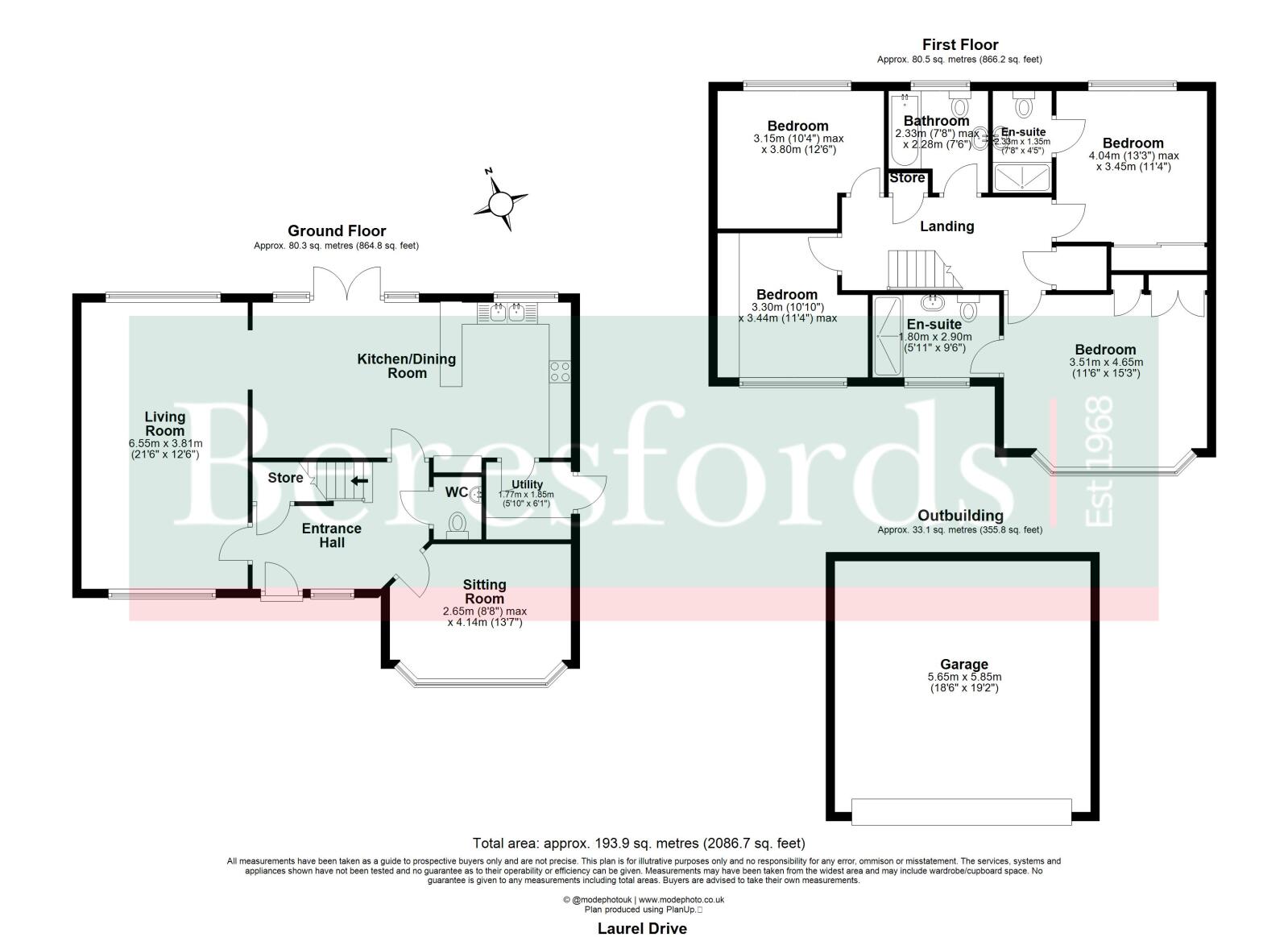 9, Laurel Drive, Upminster floorplan