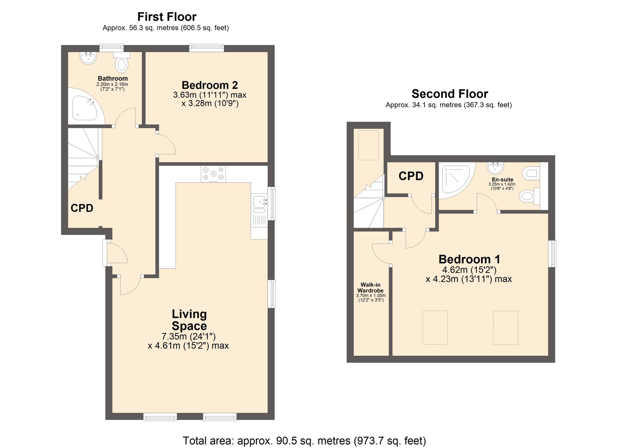 10 Hillfoot Court, Sheffield floorplan
