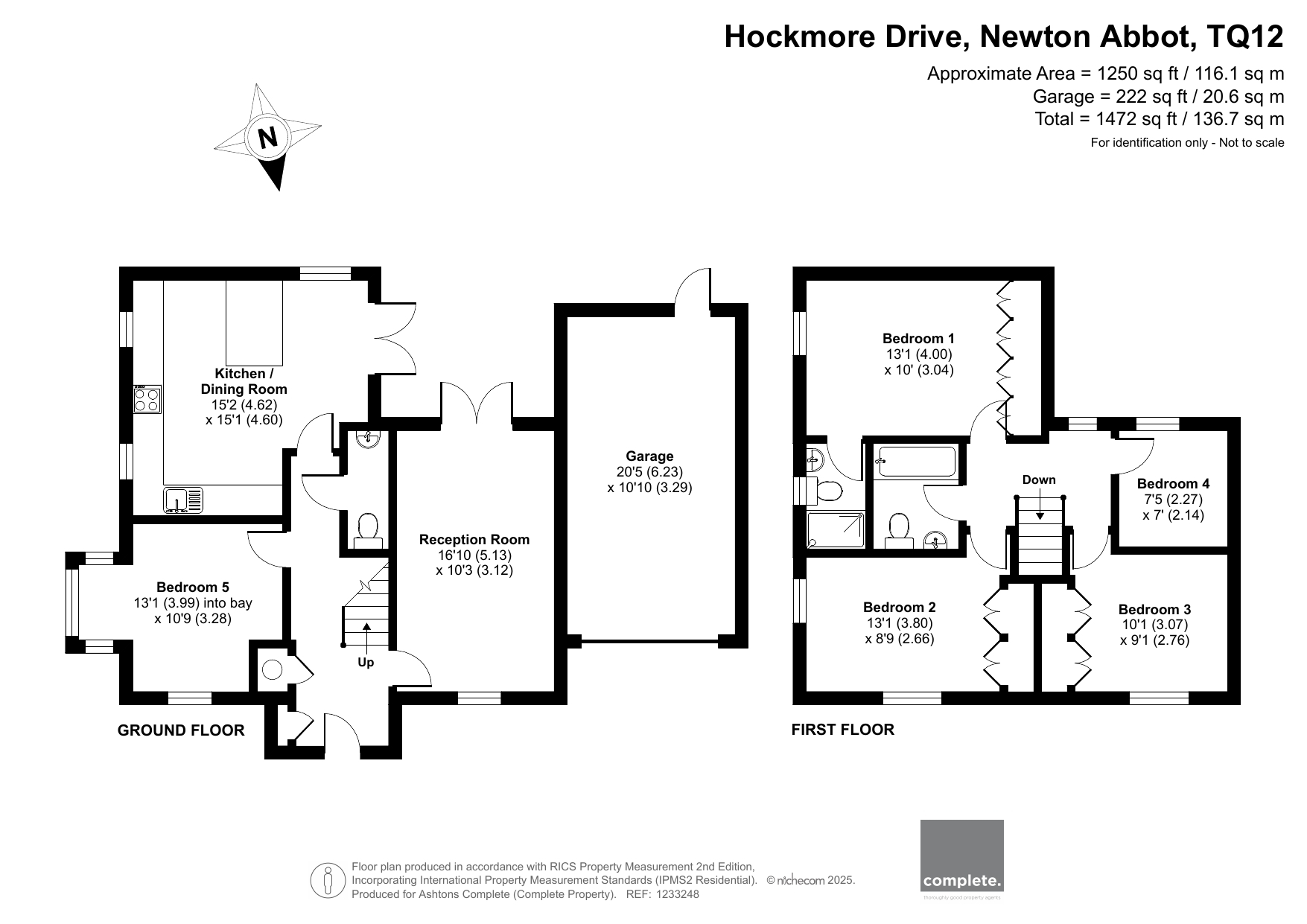 1, Hockmore Drive, Newton Abbot floorplan