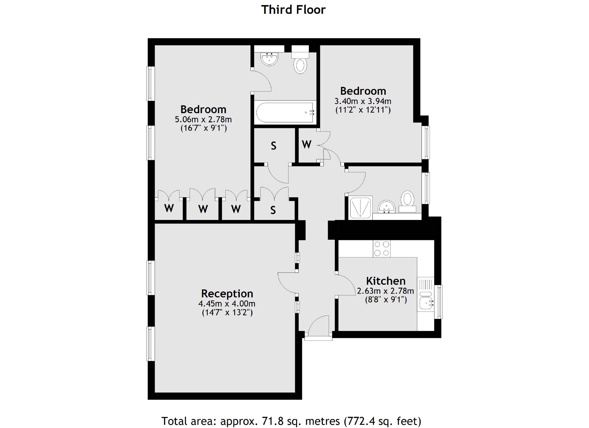 Flat C, 8-10, Seymour Place, London floorplan