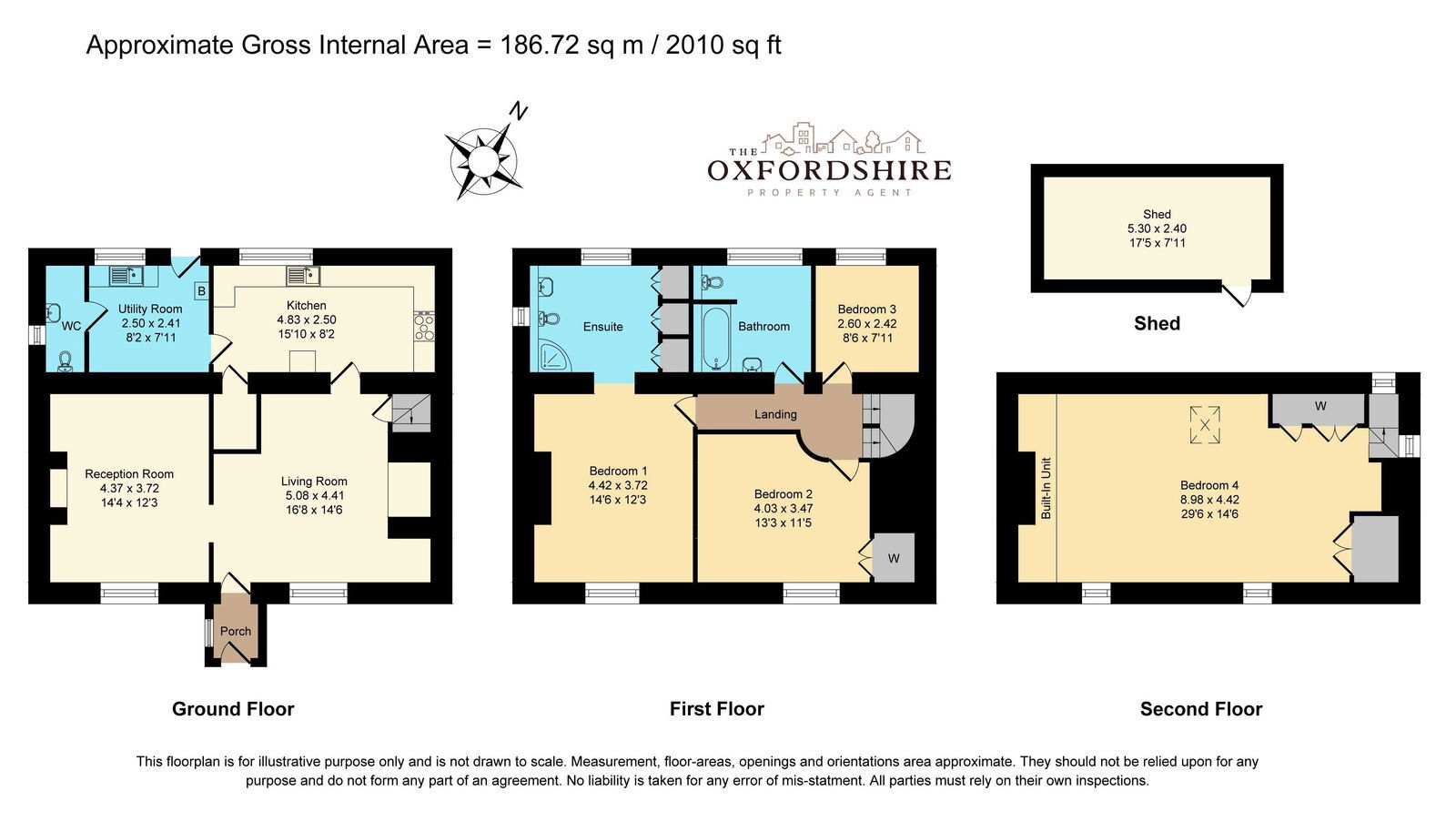 West End Cottage, West End, Bampton floorplan