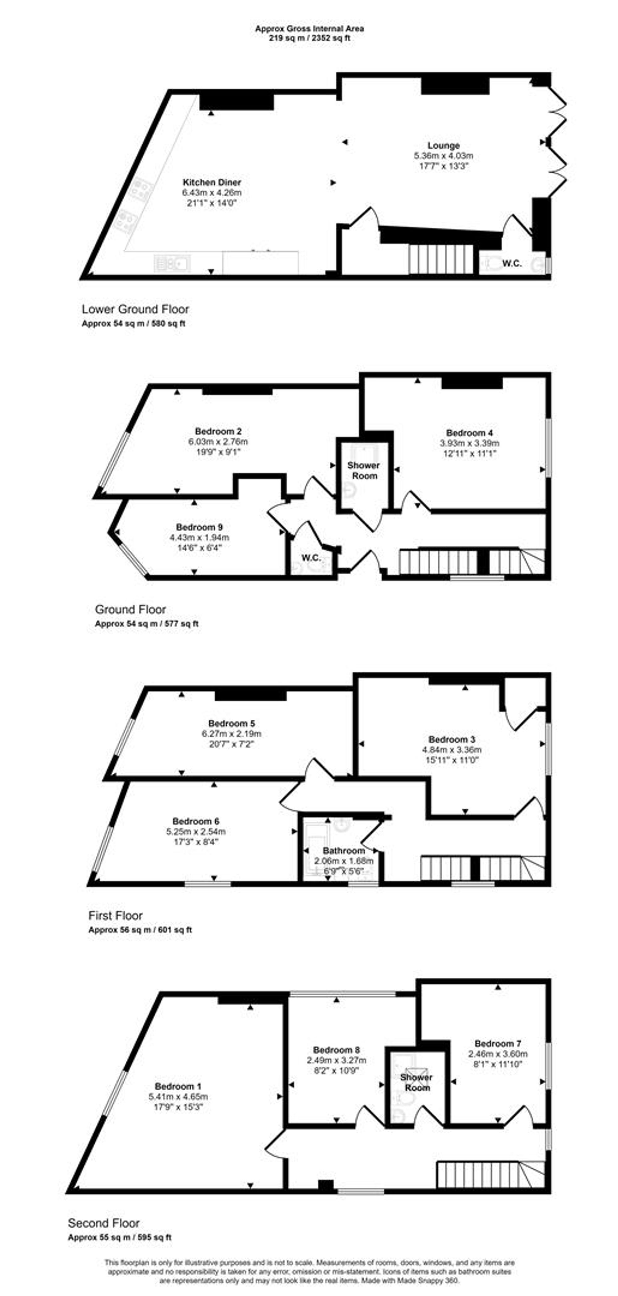 65 Worrall Road, Bristol floorplan
