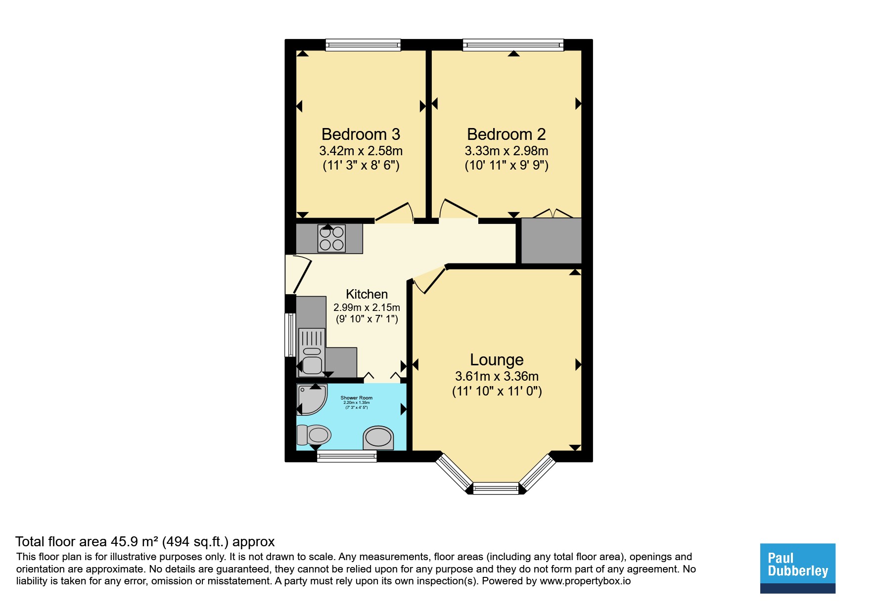 53, Ward Grove, Wolverhampton floorplan