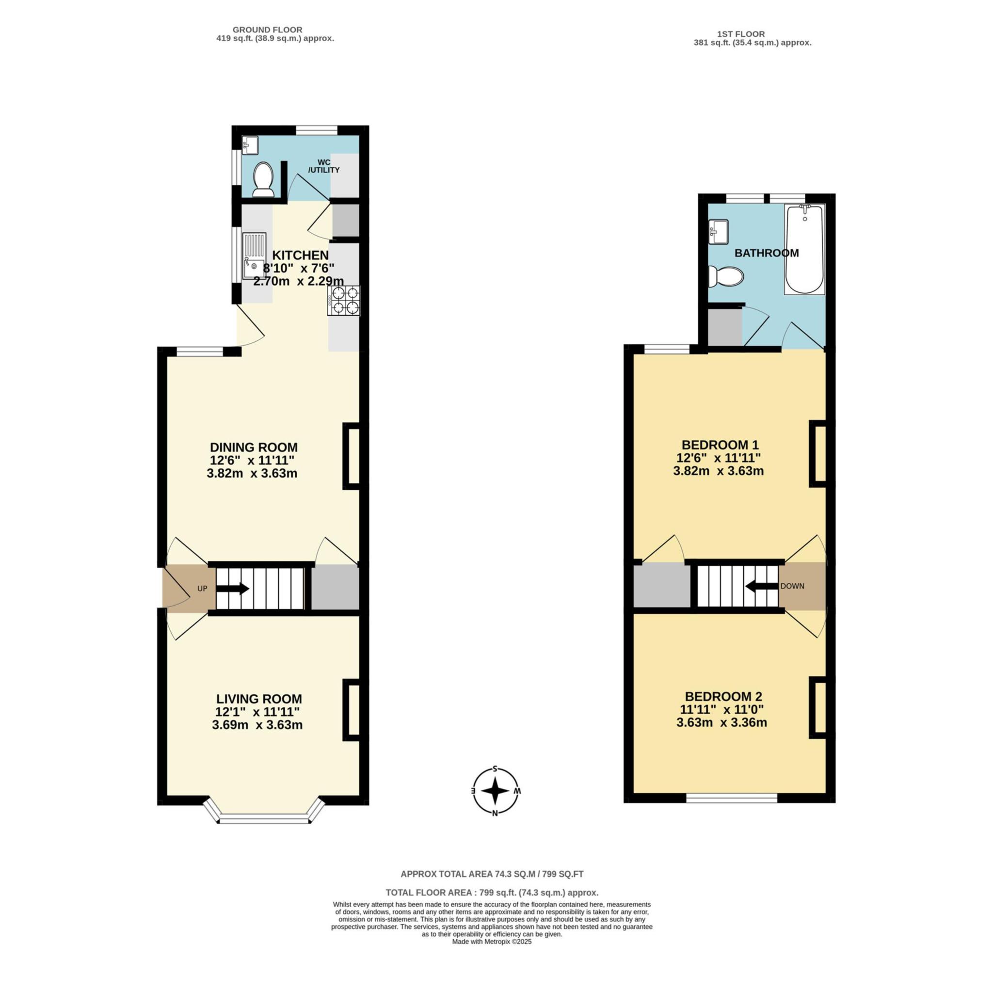 21, Western Road, Royal Tunbridge Wells floorplan