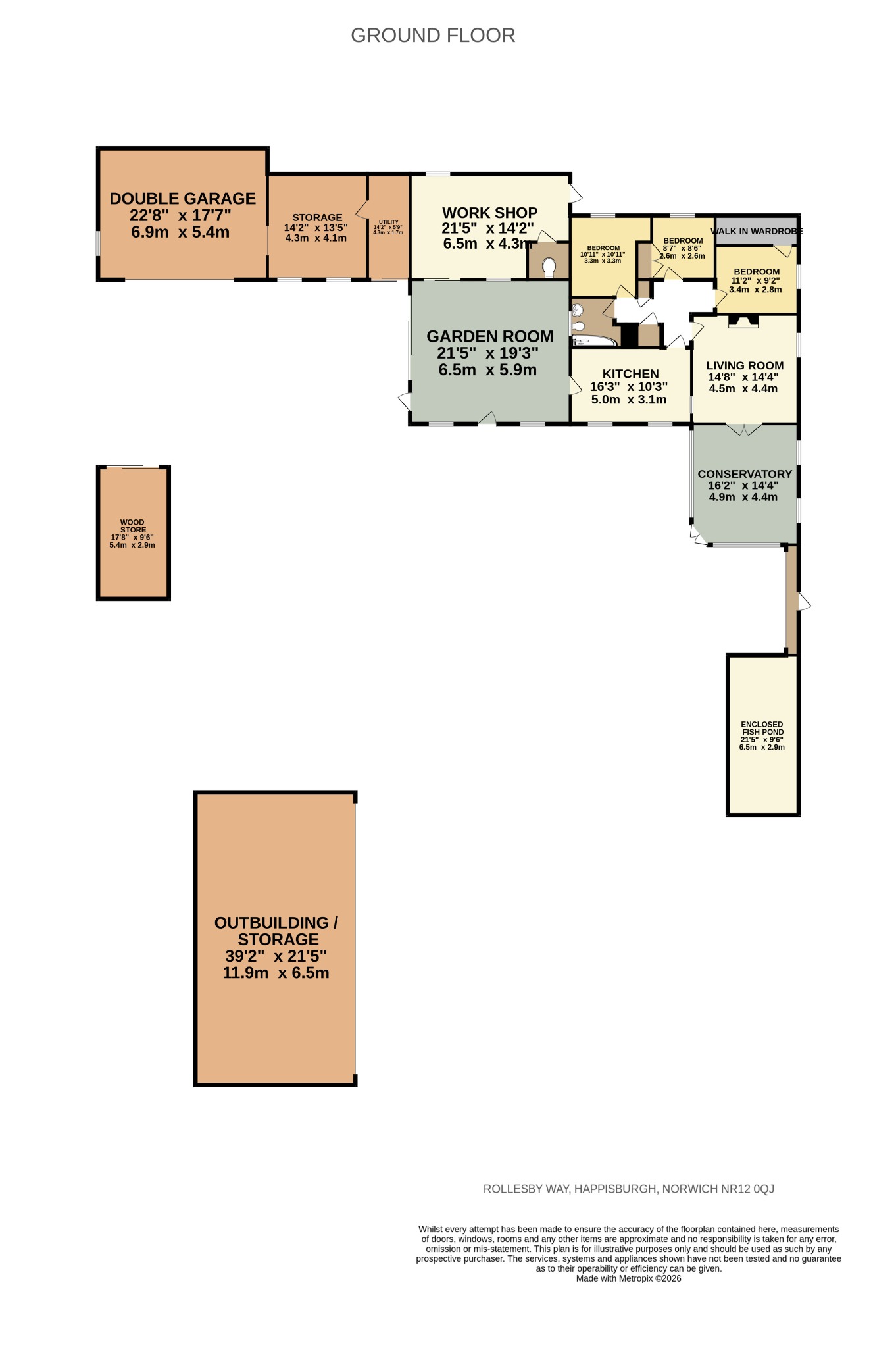 Blackthorn Cottage, Rollesby Way, Norwich floorplan
