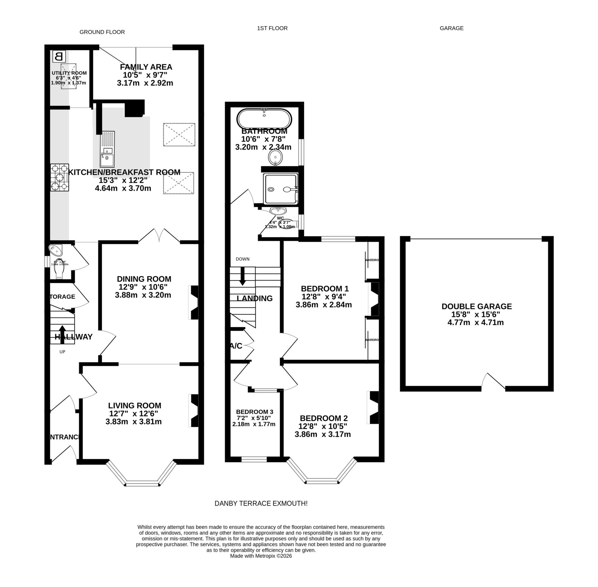 Danby Terrace, Exmouth floorplan
