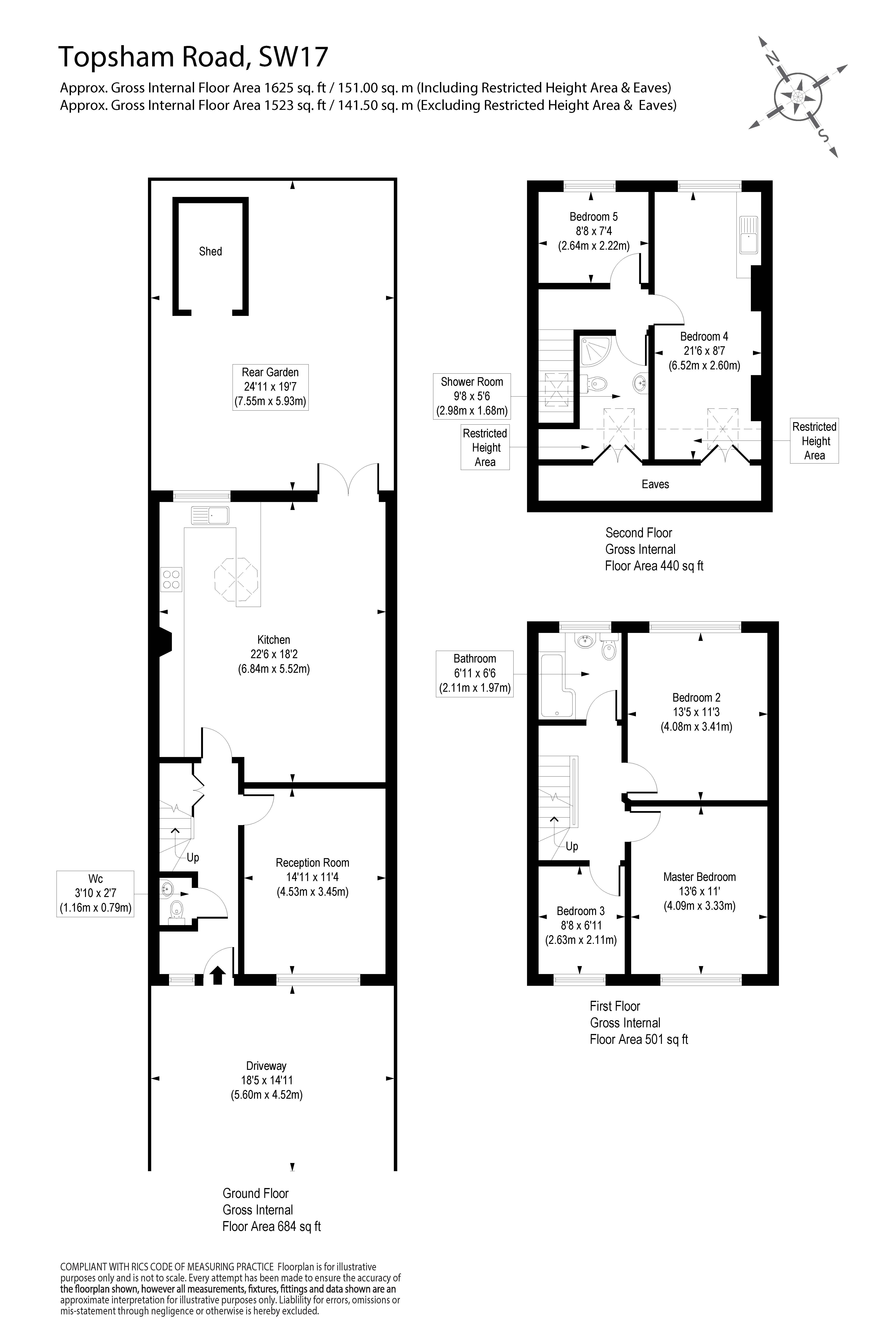 32, Topsham Road, London floorplan