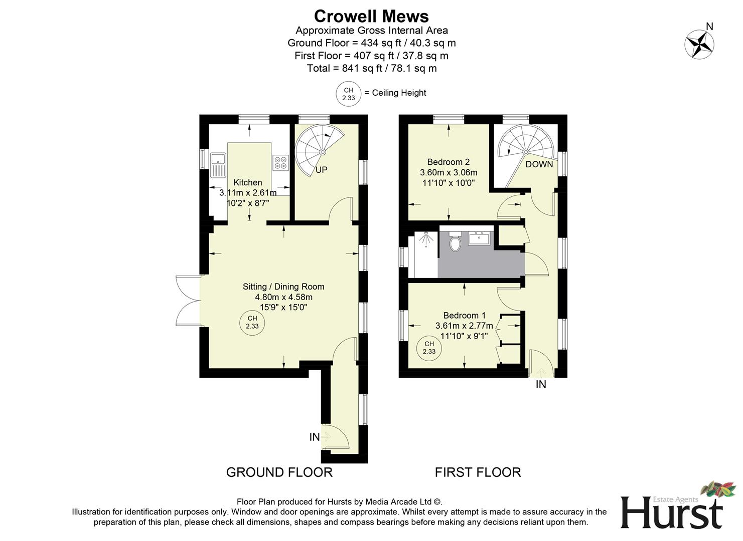 57, Crowell Mews, Aylesbury floorplan