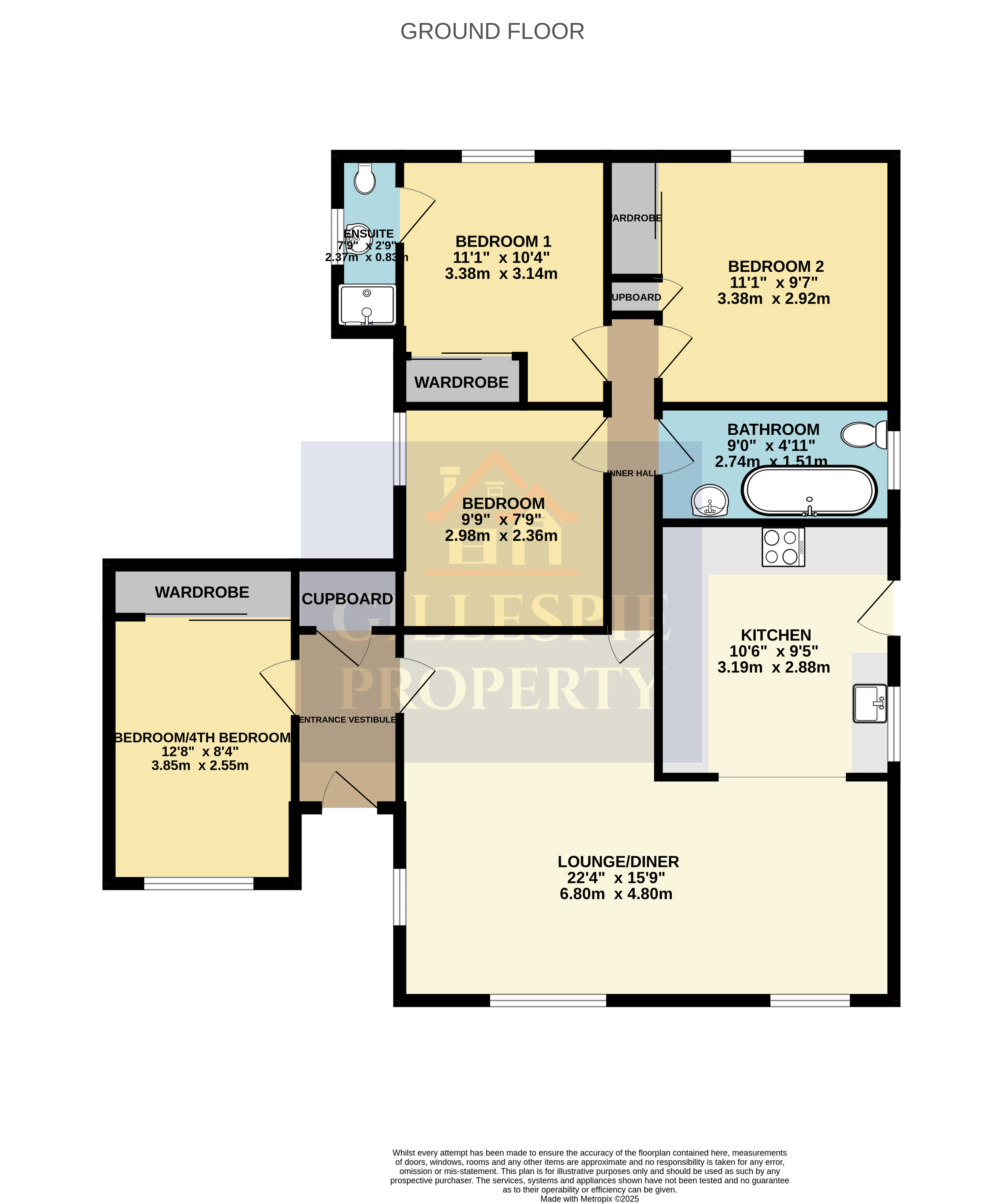 24, Waverley Park, Redding floorplan