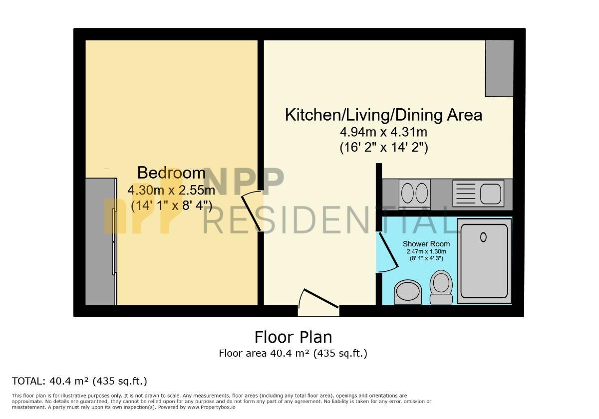 Apartment 1208, Westpoint, Manchester floorplan